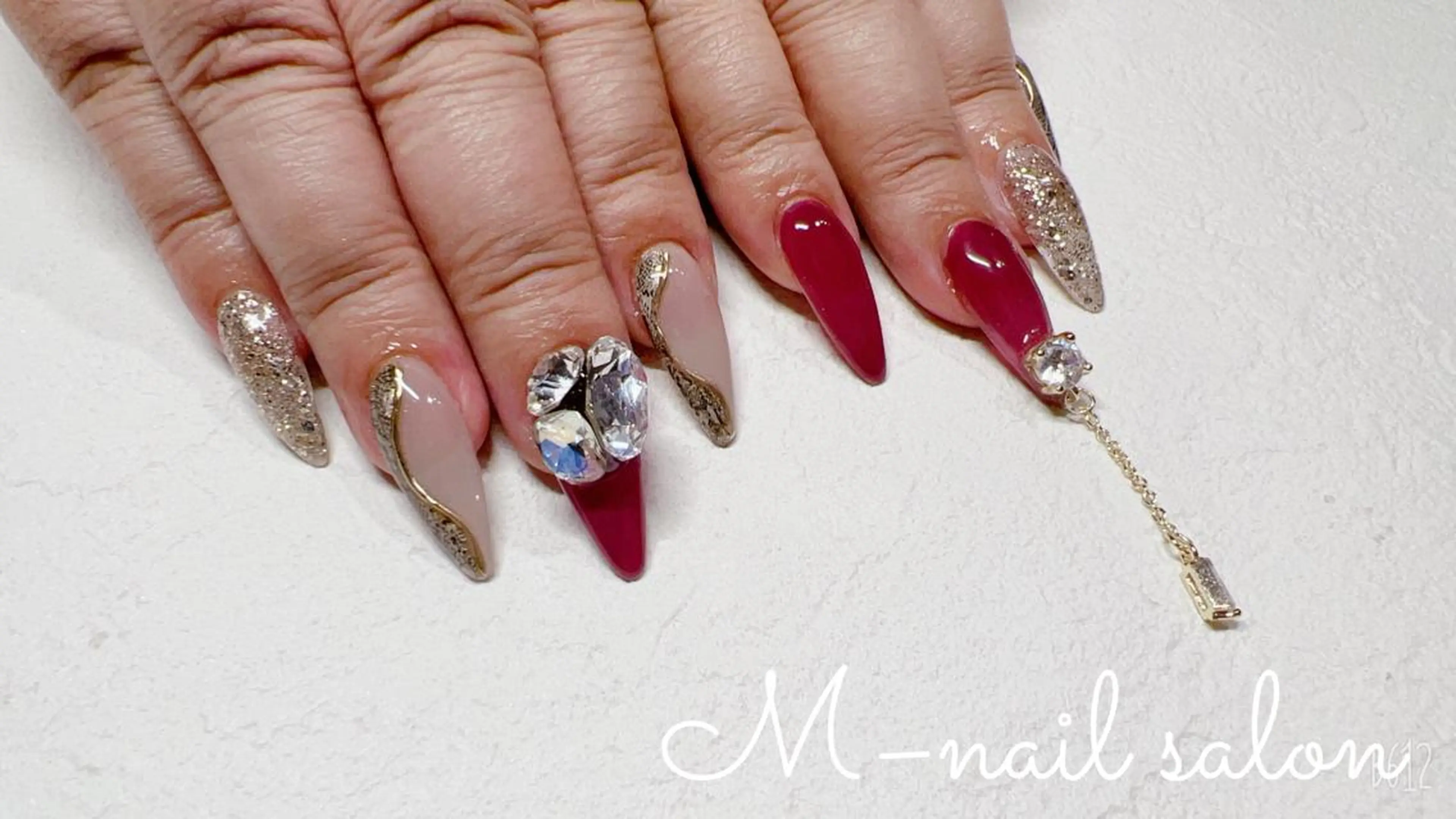 ネイル スカルプネイル M_ nail salonのネイルデザイン