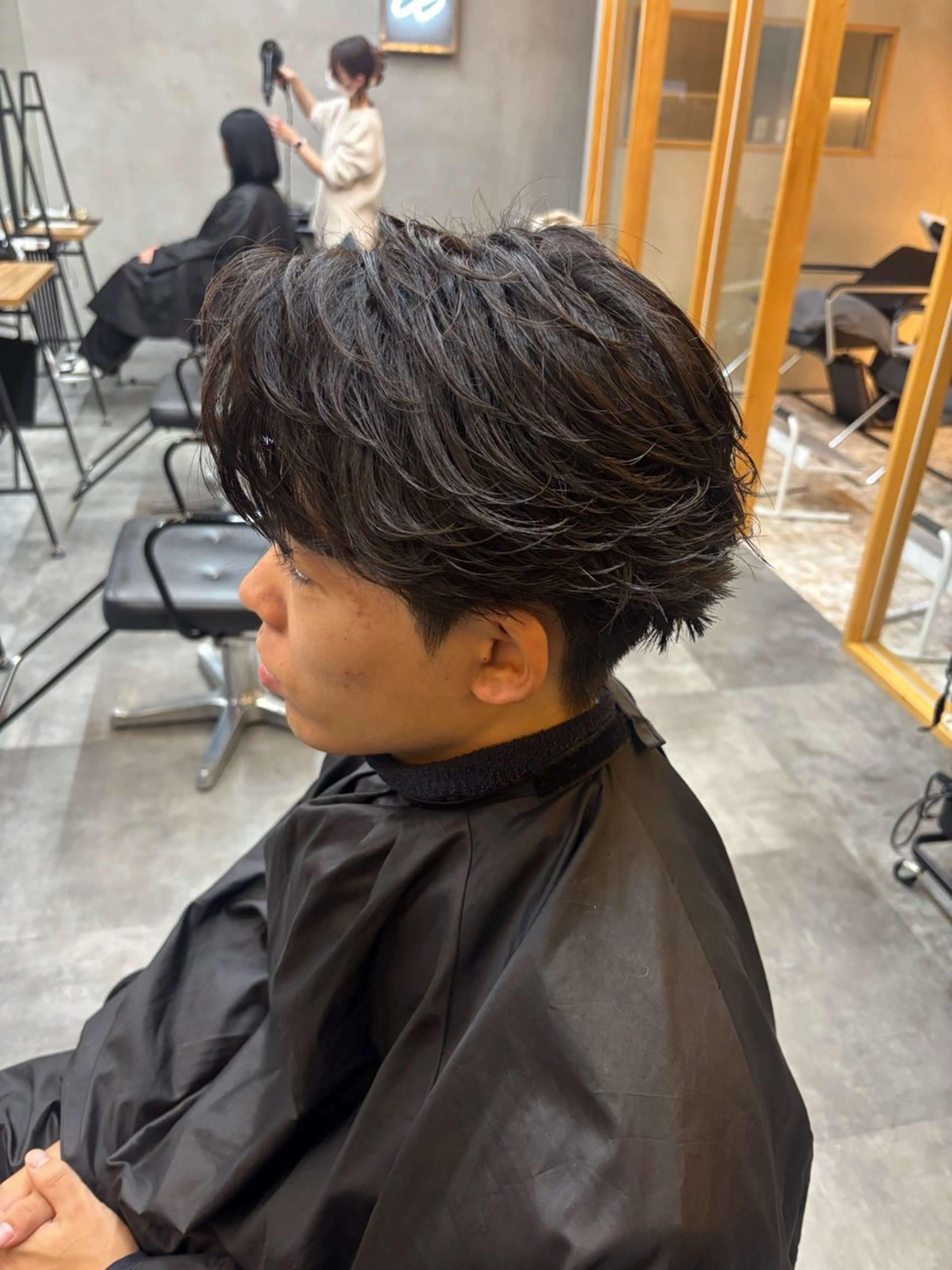 ショート メンズ カット パーマ 鹿児島 TSUBASAのヘアスタイル