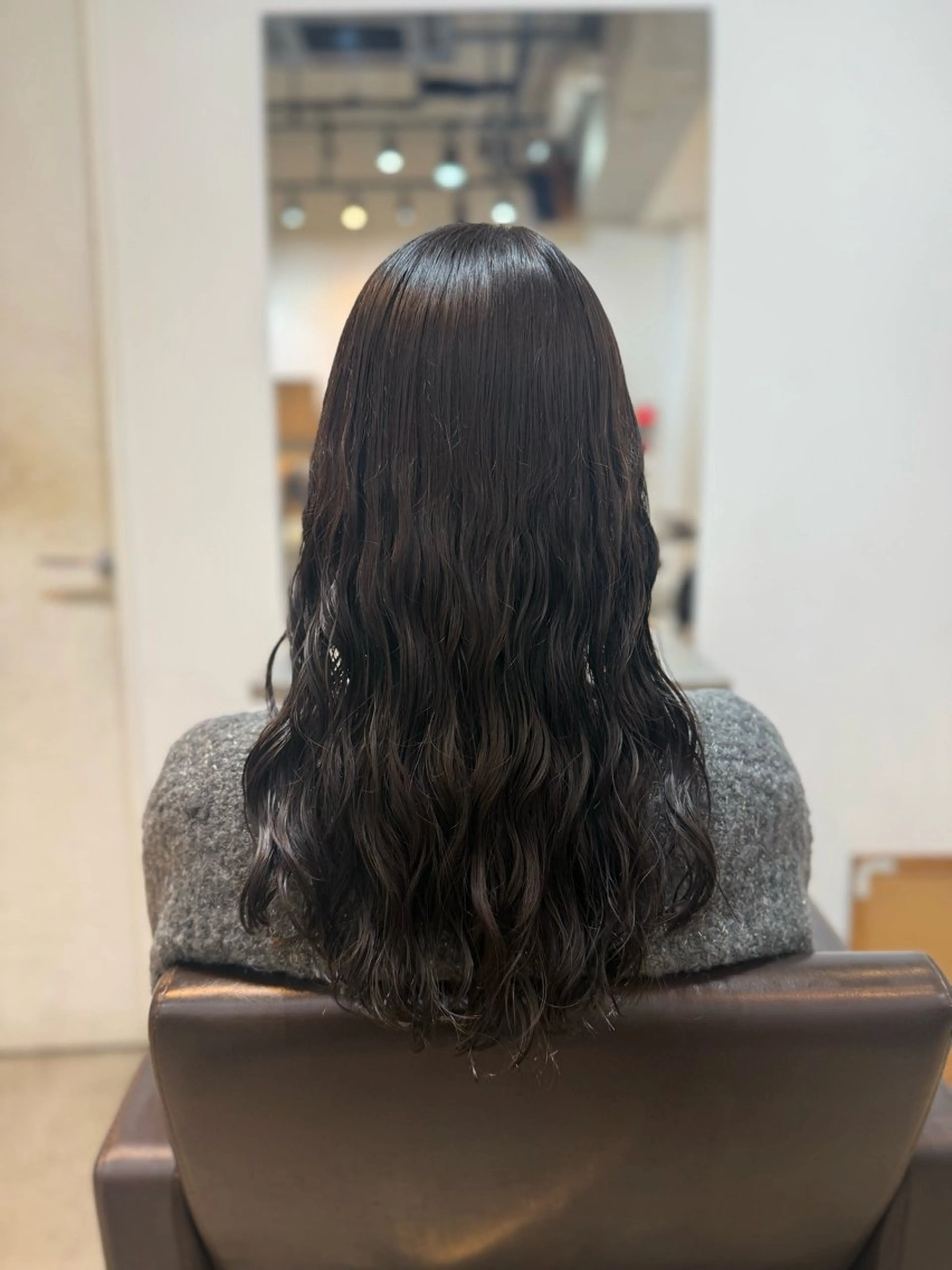 セミロング カット パーマ トリートメント デジタルパーマ/ ウェーブパーマ/神野のヘアスタイル