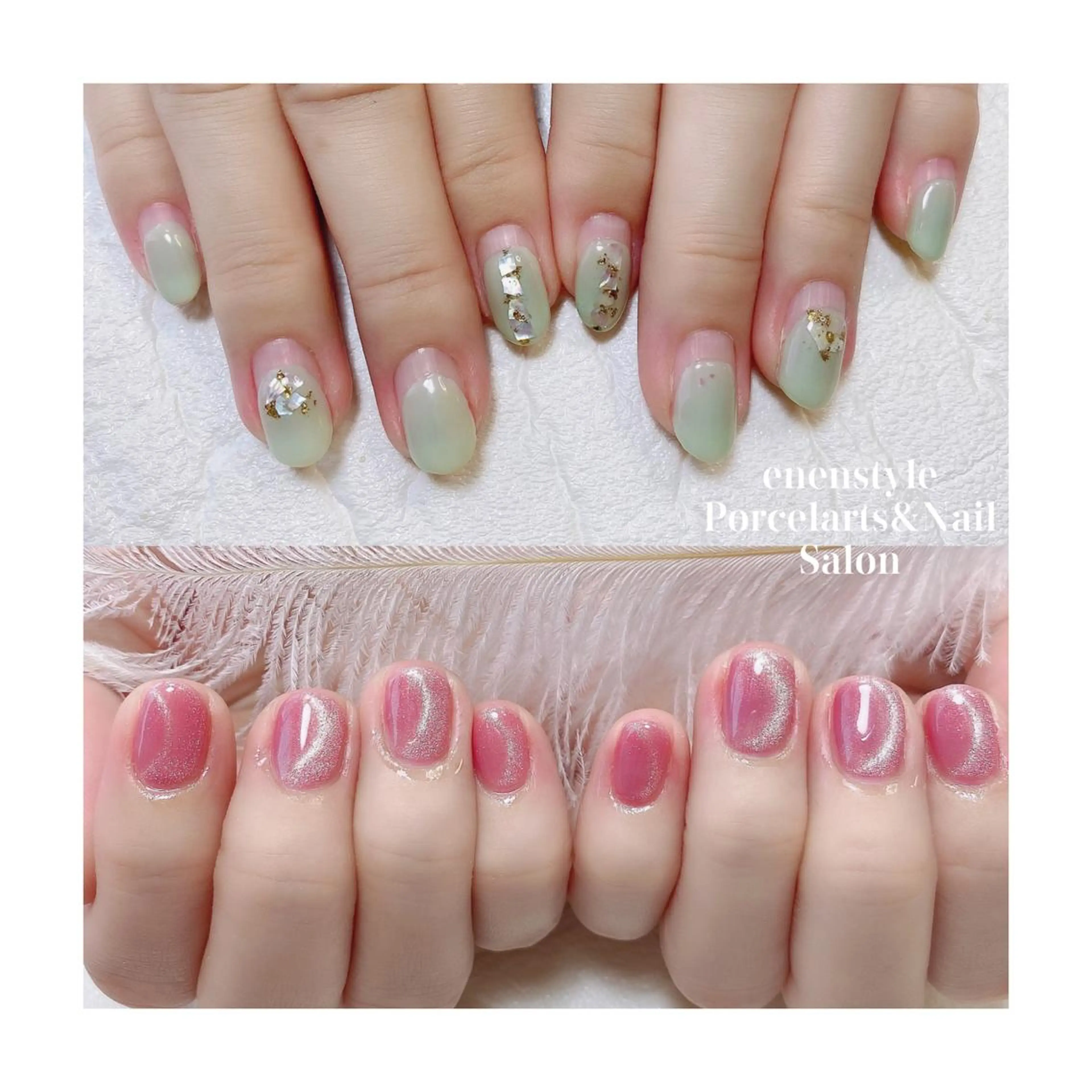 ショート ネイル ハンドネイル 👑enen style👑のネイルデザイン