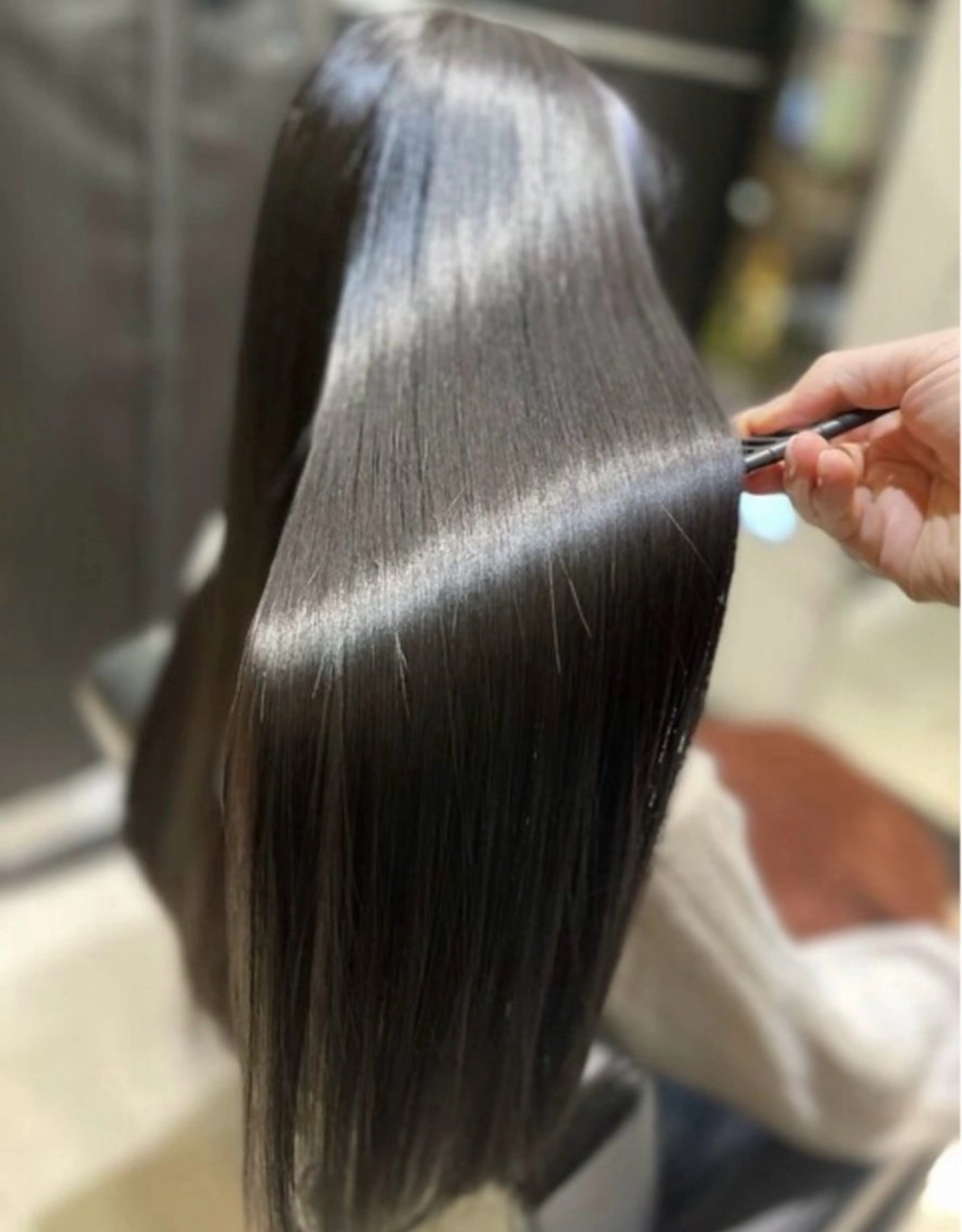 ロング 縮毛矯正 トリートメント IENA髪質改善 honokaのヘアスタイル