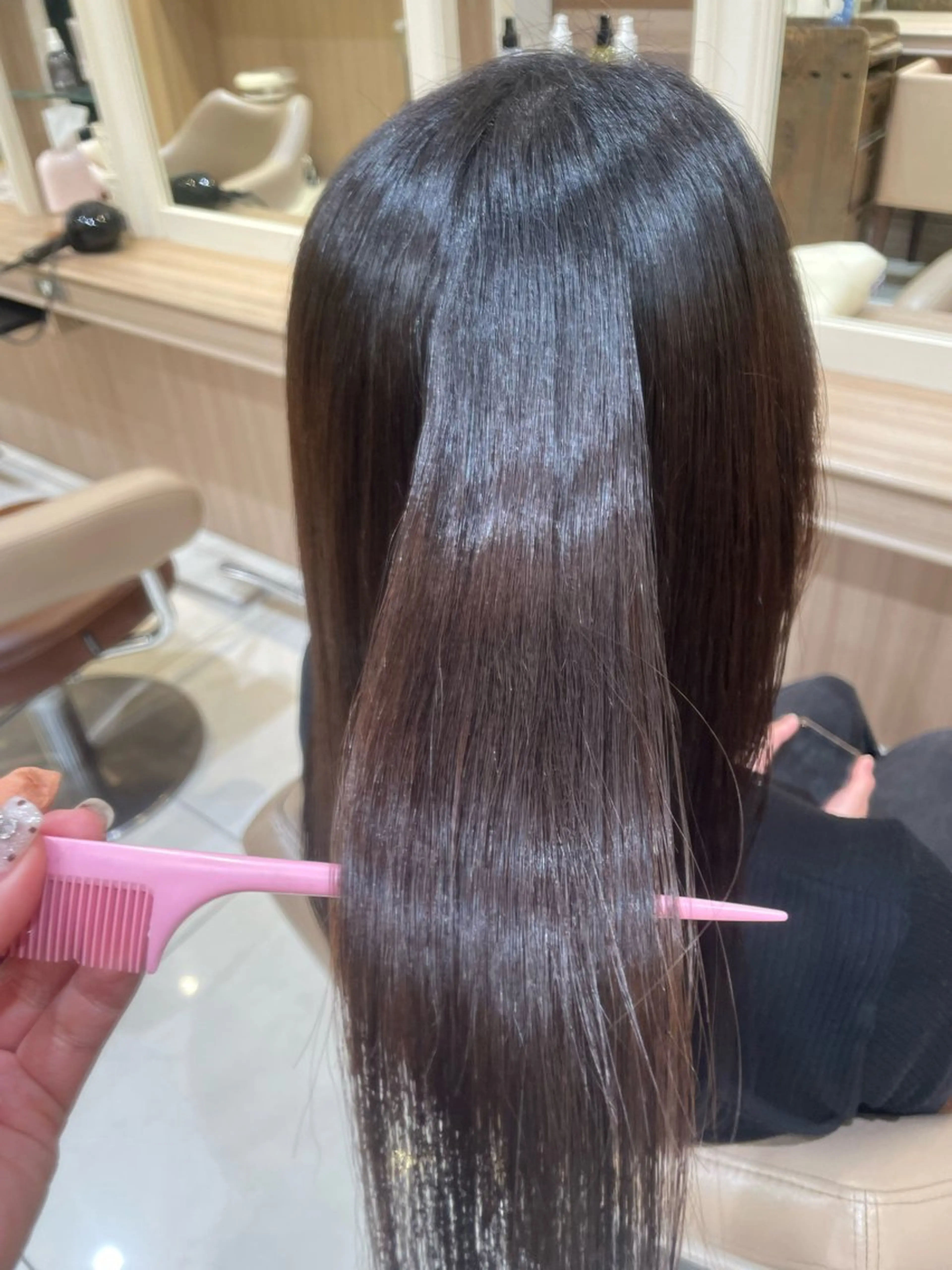 セミロング パーマ カット 縮毛矯正 トリートメント 韓国ヘアメイク🎀/ 縮毛矯正✨山本媛香のヘアスタイル