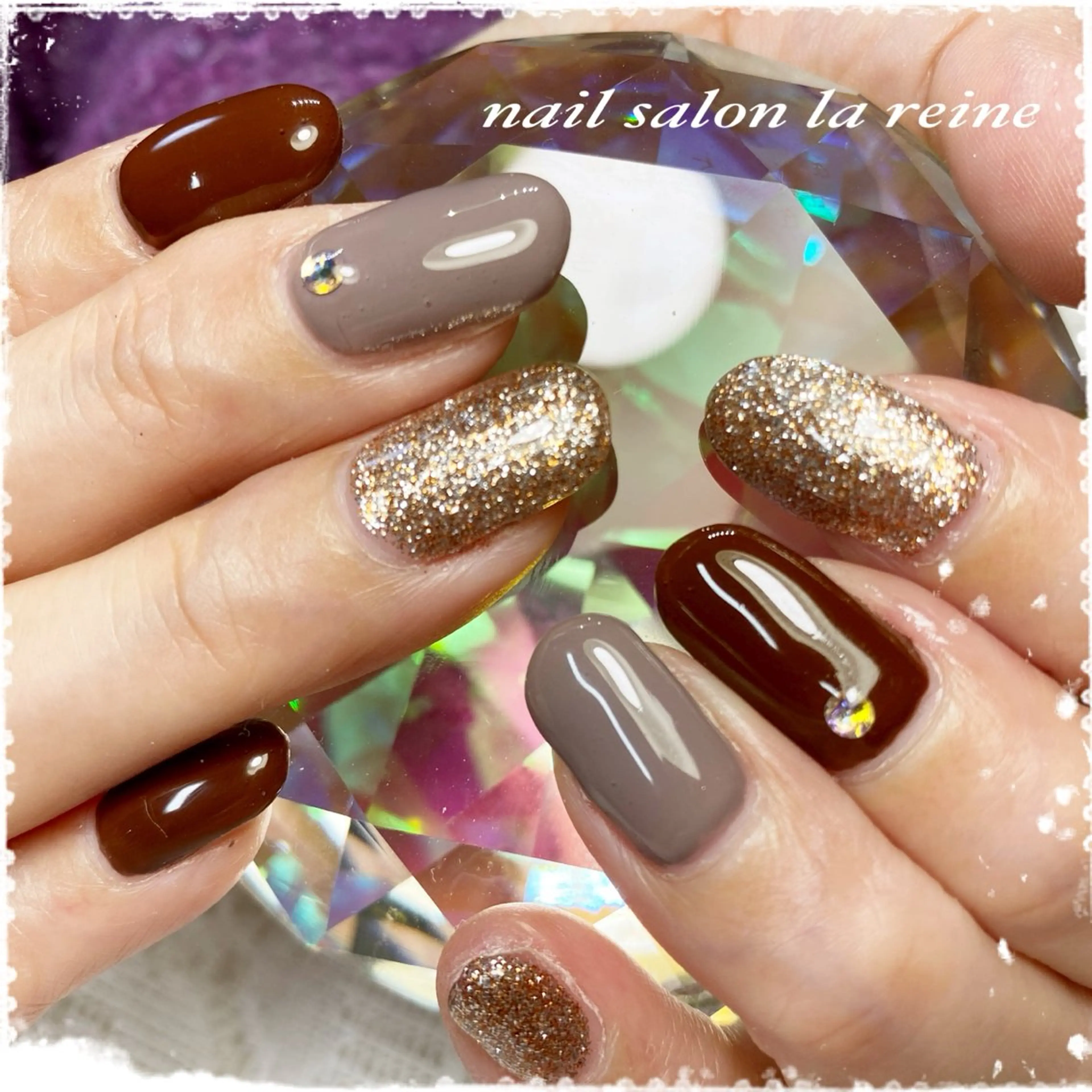 ネイル ワンカラーネイル nail salon la reineのネイルデザイン