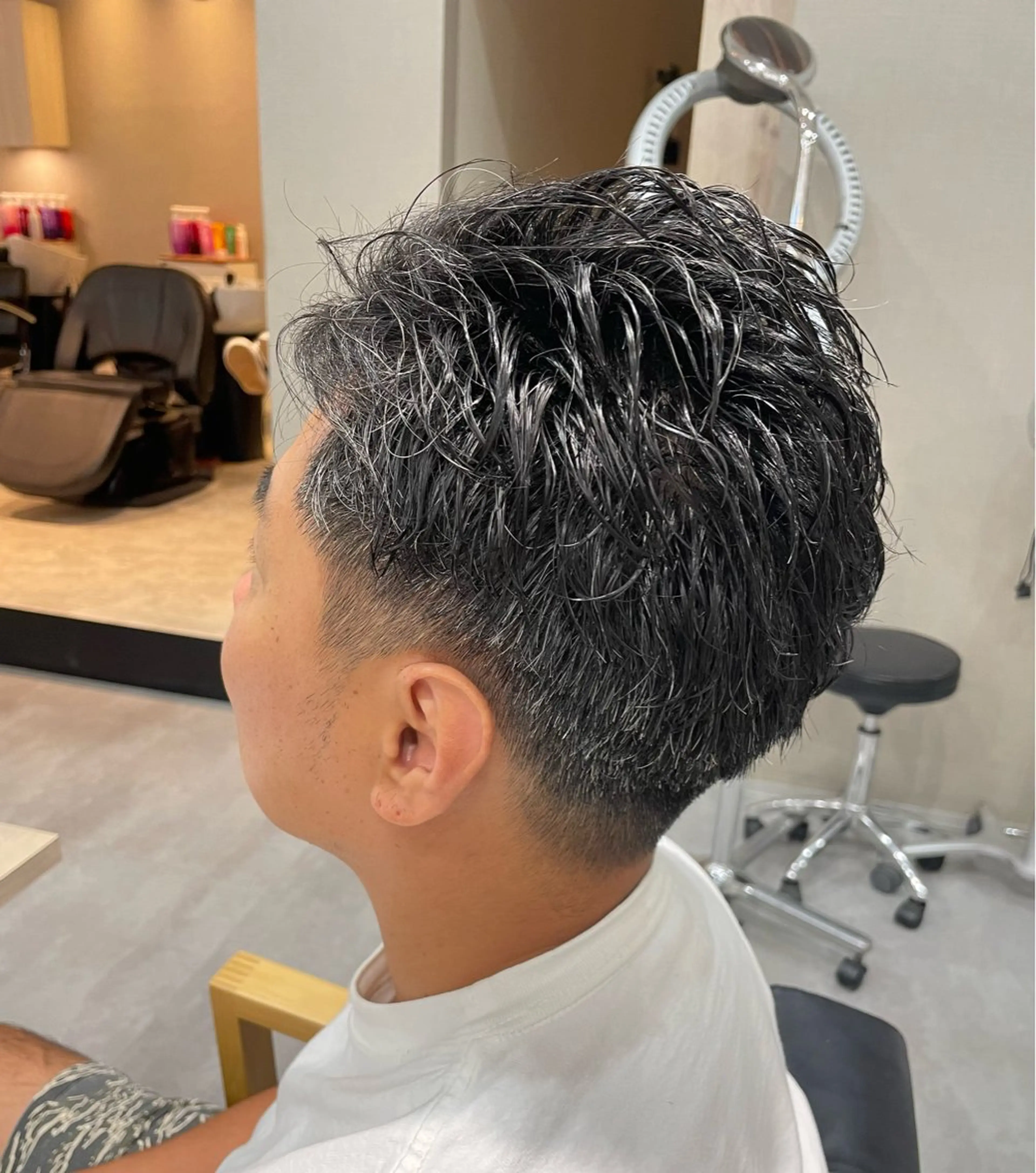 メンズ メンズパーマ カット パーマ 永田 まどかのヘアスタイル