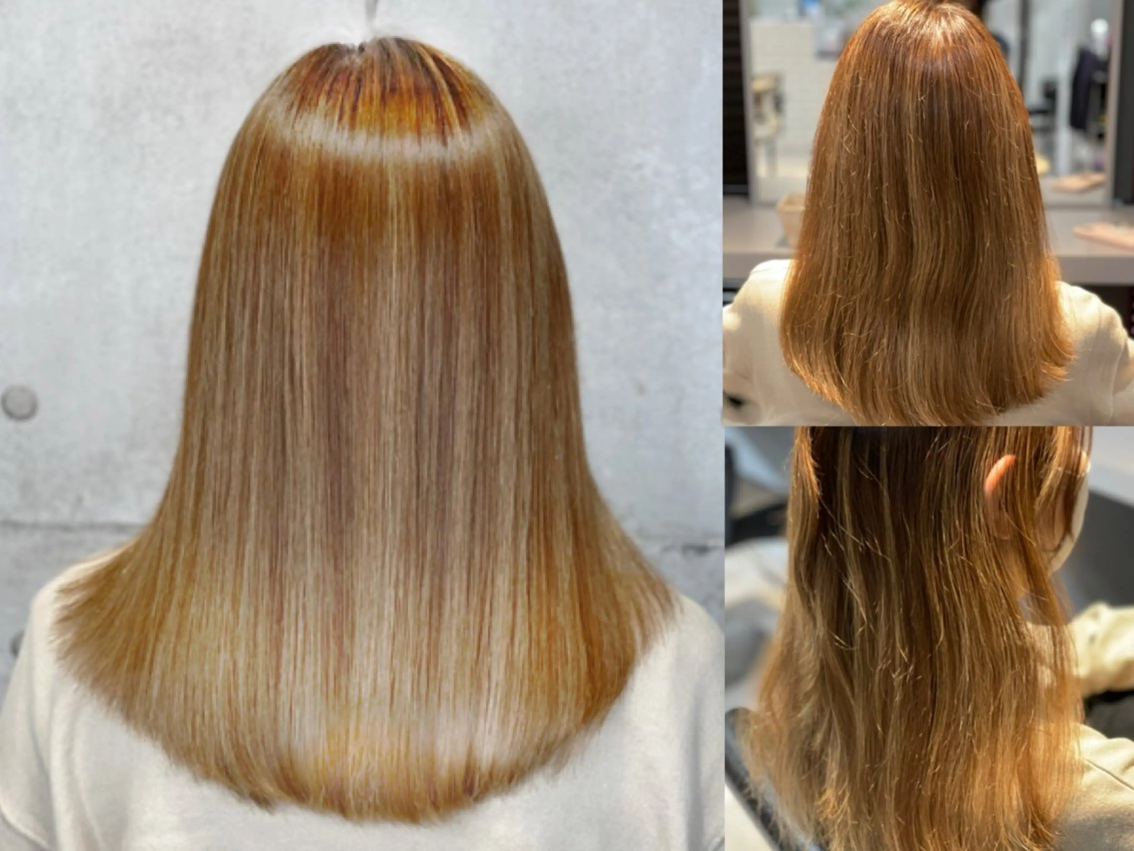 ロング カット 縮毛矯正 newi 所沢のヘアスタイル