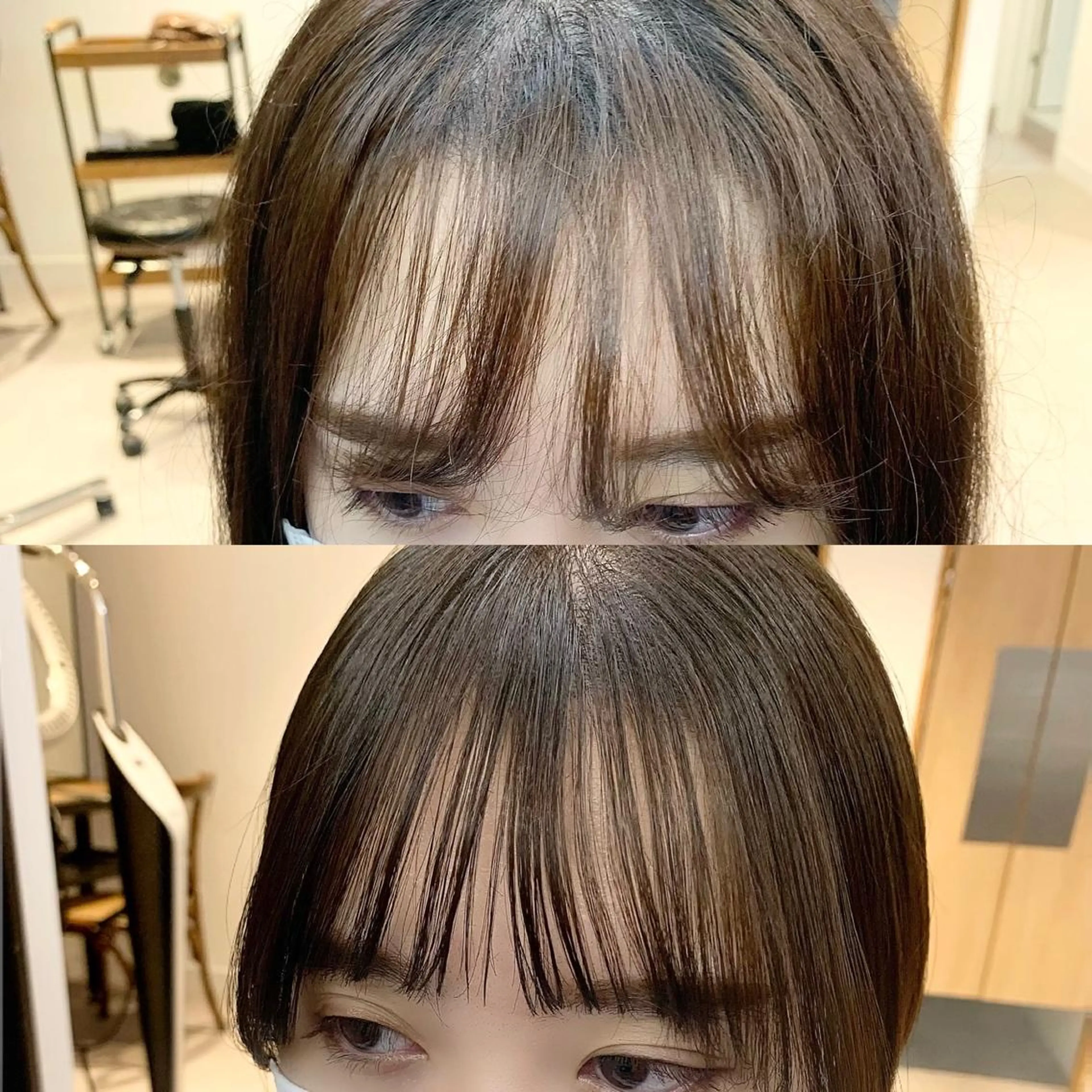 ミディアム カラー パーマ ヘアアレンジ メンズ キッズ ネイル マツエク・マツパ アイブロウ カット トリートメント レイヤーカット 🌿透け感カラーのヘアスタイル