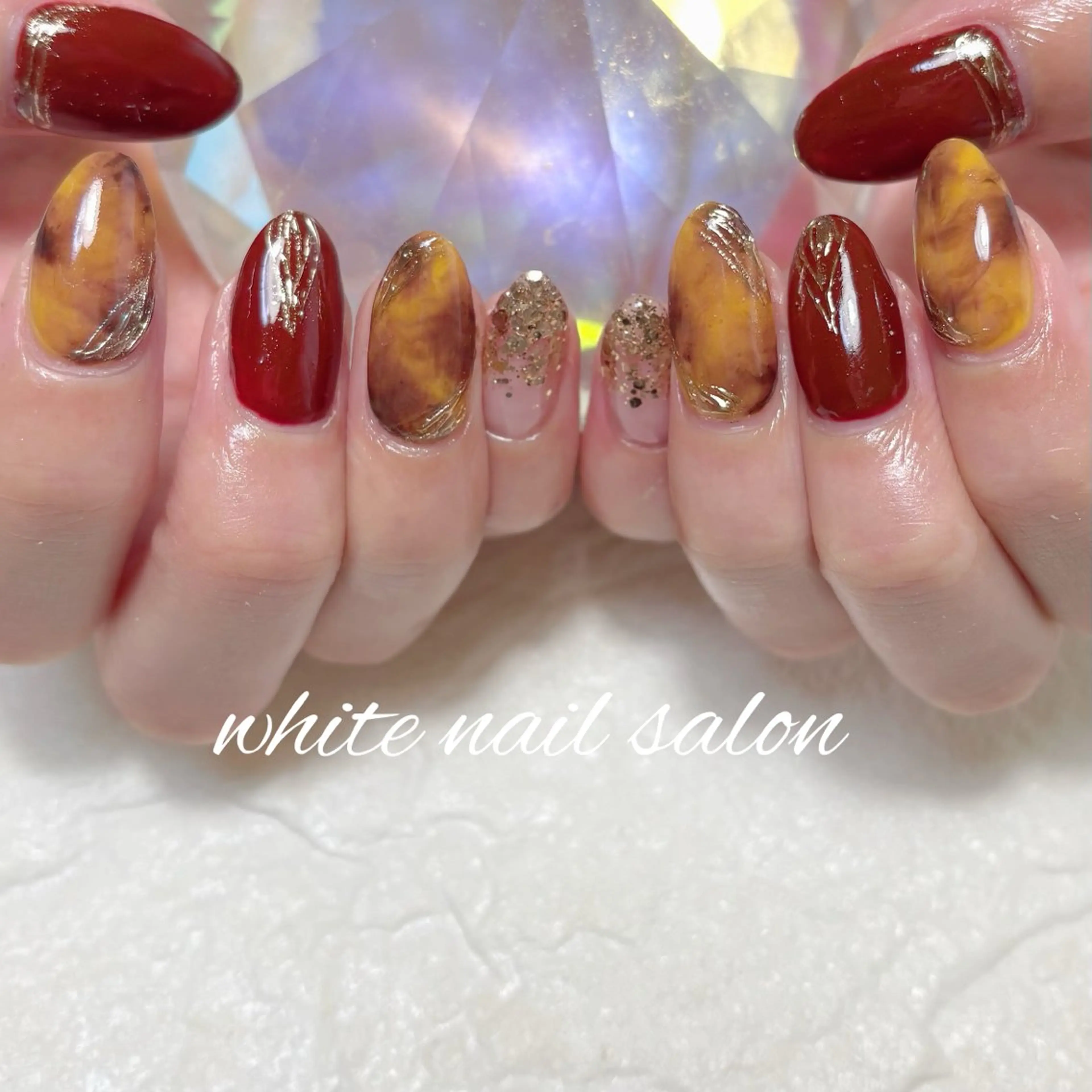 ネイル フットネイル ハンドネイル white nail salonのネイルデザイン