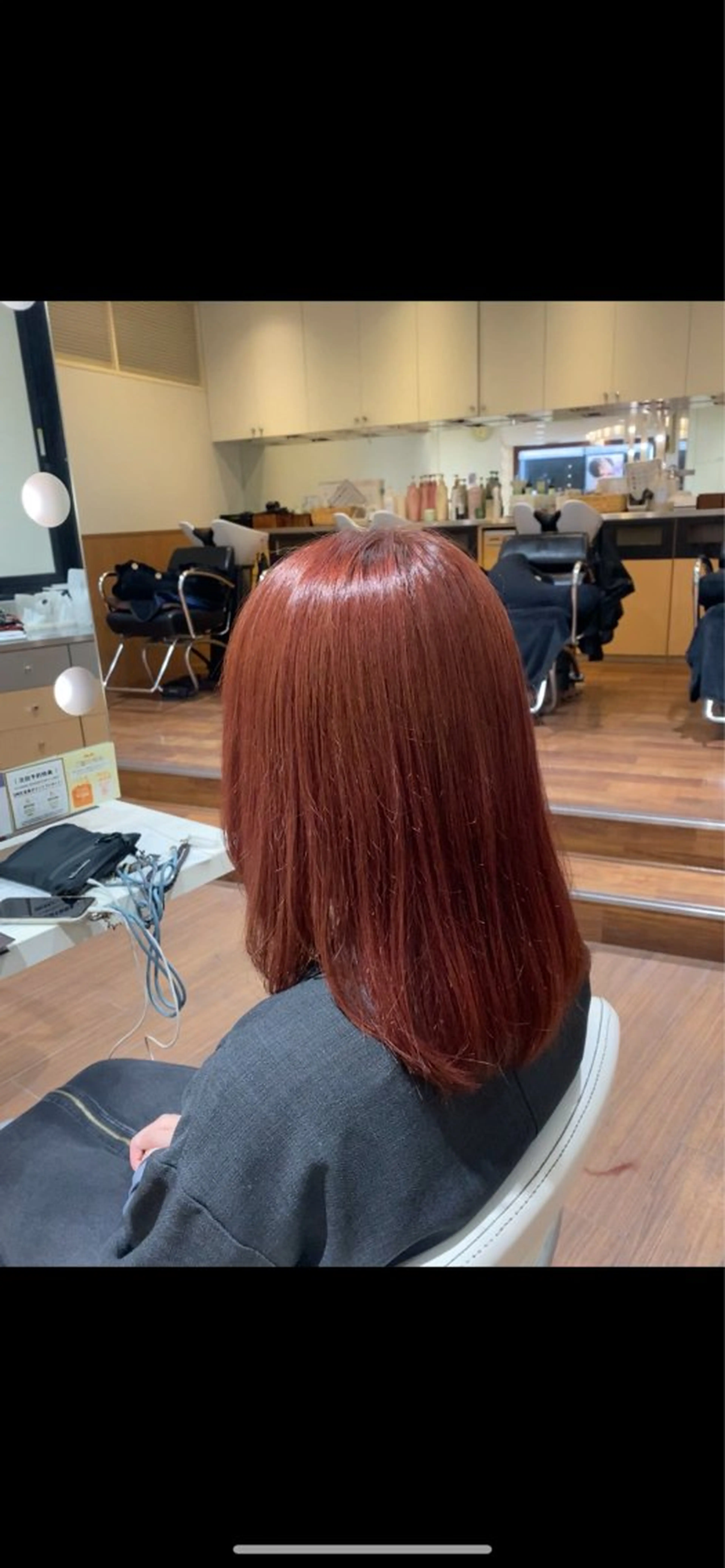 カラー レッドカラー UNIX 赤羽店所属・島田 花梨のヘアスタイル