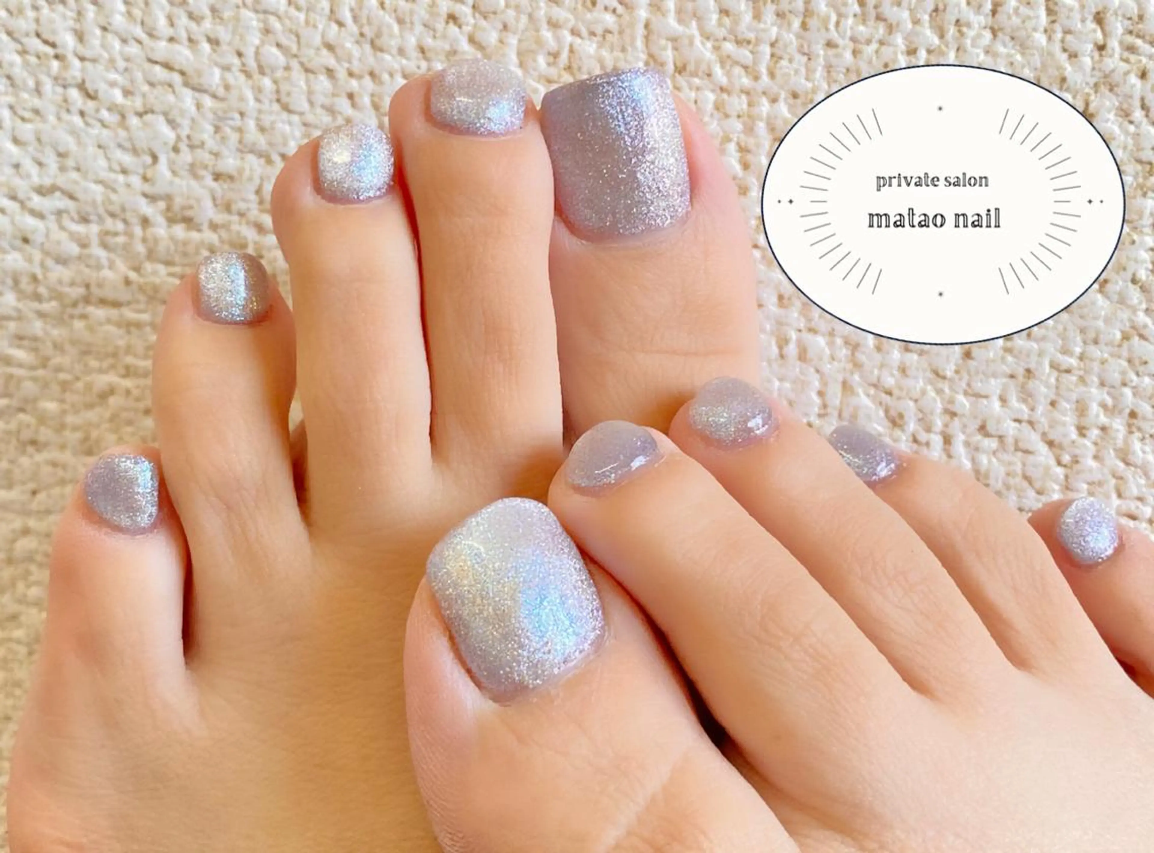 ネイル フットネイル マグネットネイル ワンカラーネイル フットネイル matao nailの眉毛・アイブロウイメージ
