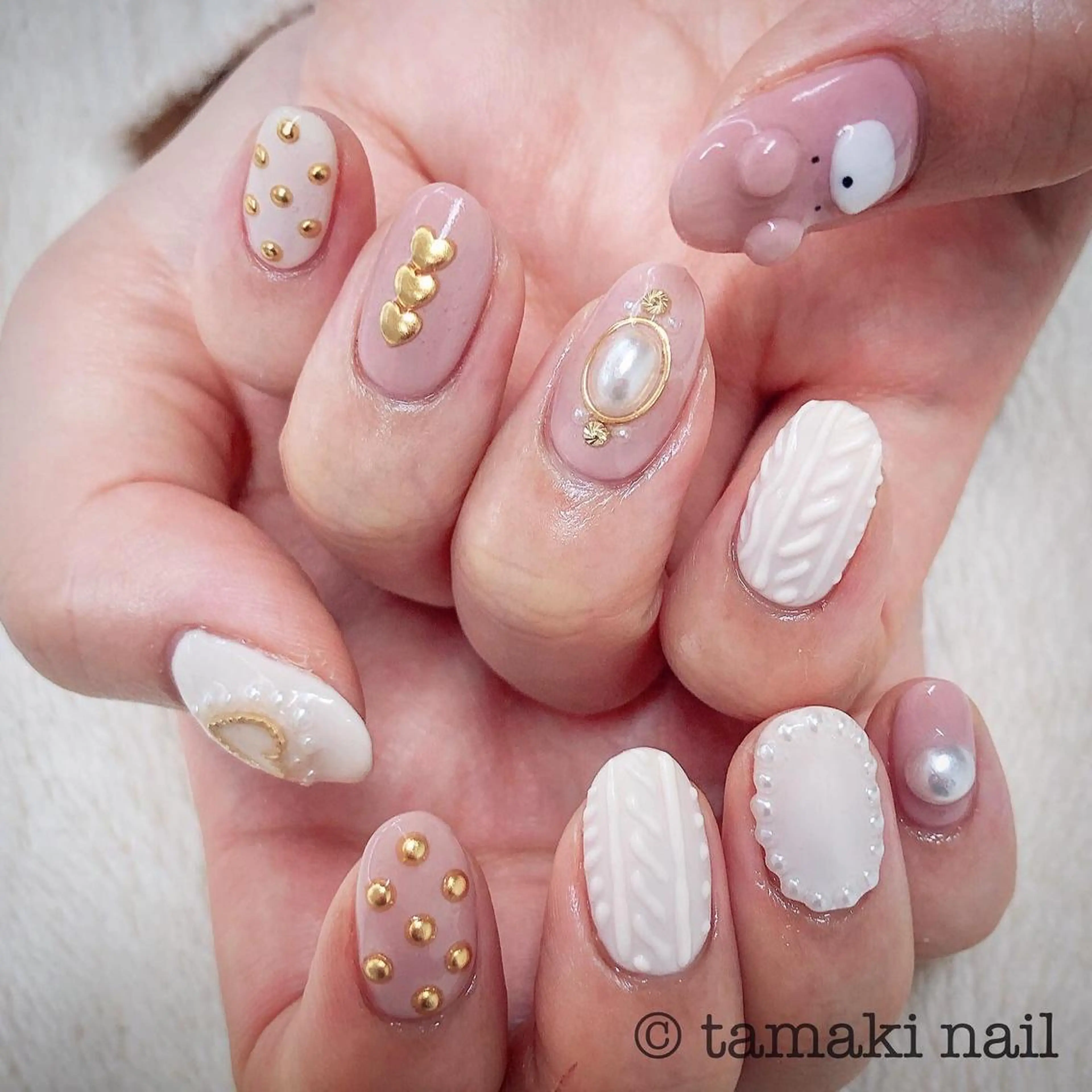 ネイル マットネイル ハンドネイル MAYME TAMAKIのネイルデザイン