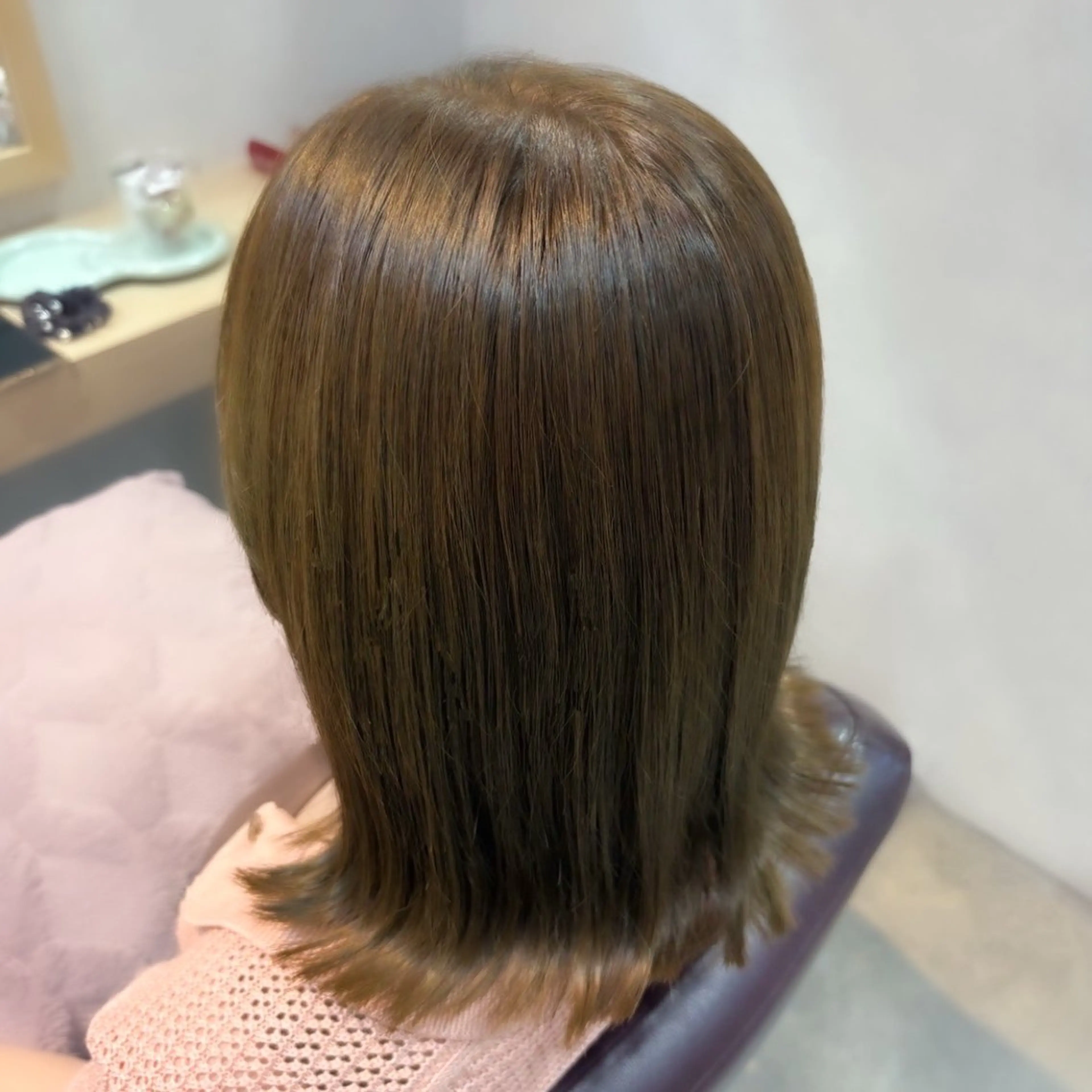 ミディアム カラー カット ヘアカラー トリートメント ブラウンカラー 🫧tomoka🫧のヘアスタイル