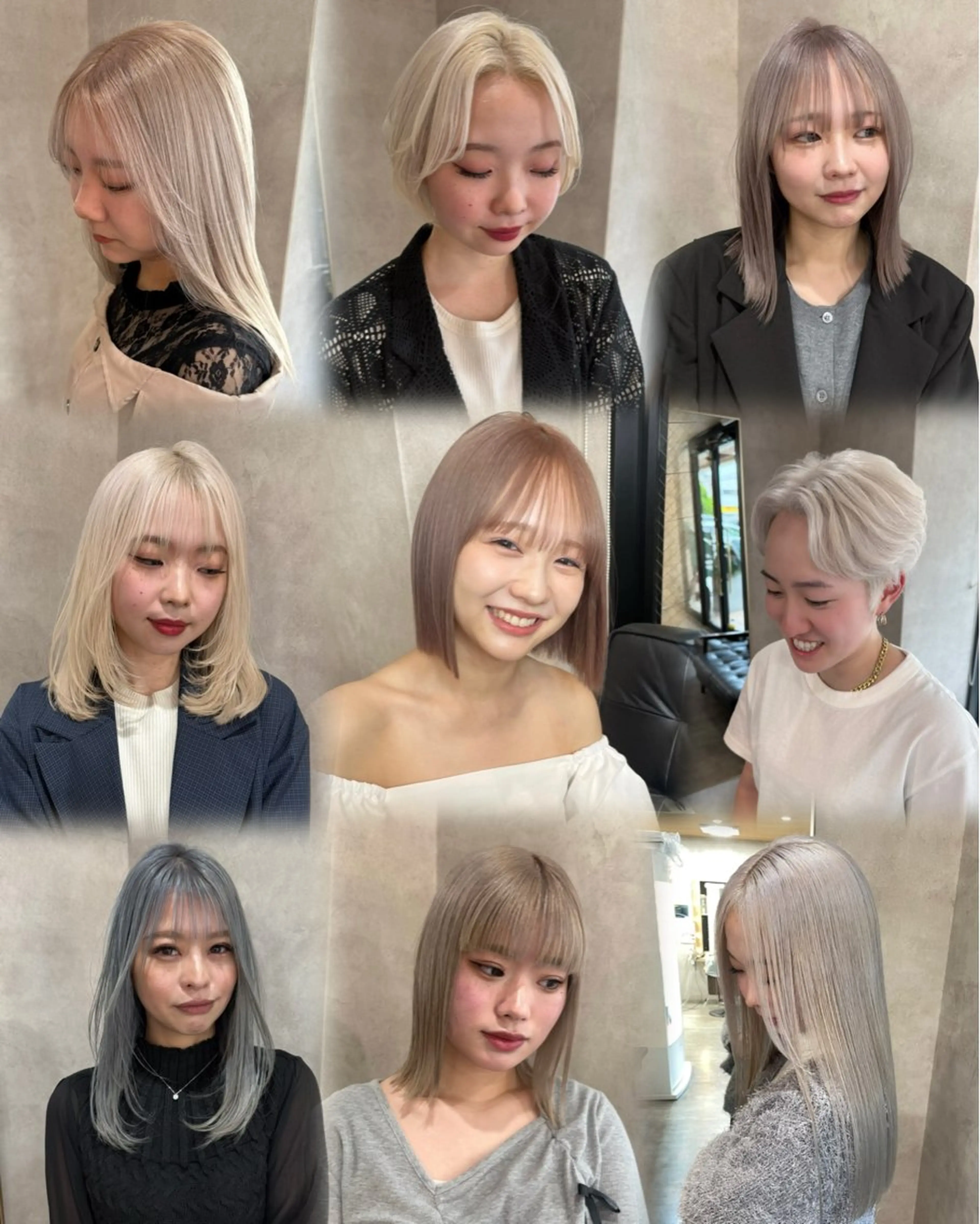 カラー ベージュカラー ミルクティーベージュ ホワイトベージュ ヘアカラー トリートメント RIENS aura / ayu ♡のヘアスタイル