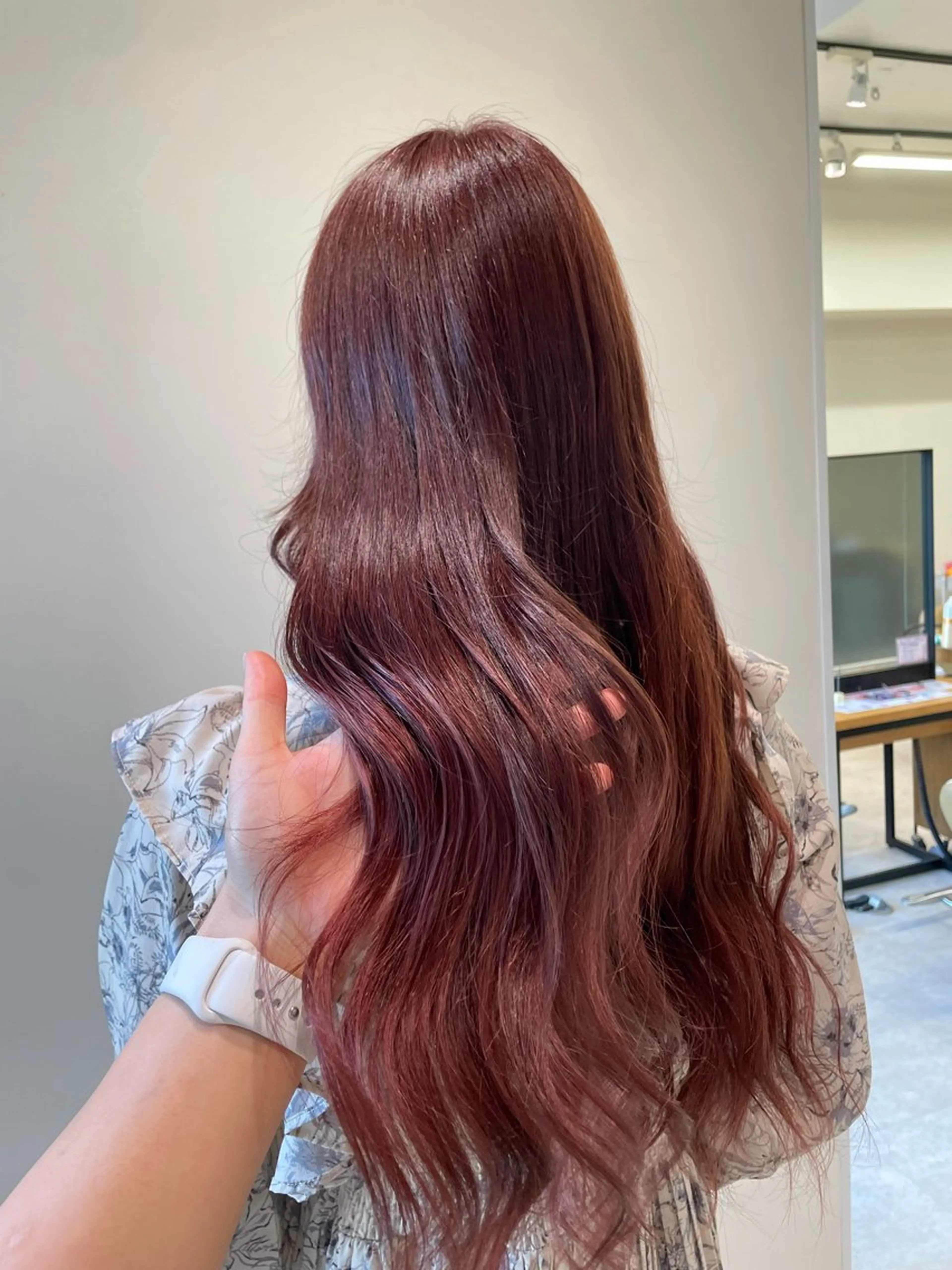 ロング カラー ブラウンカラー ピンクカラー ピンクブラウン ヘアカラー ボブ/インナーカラー /眉毛/Miyuのヘアスタイル