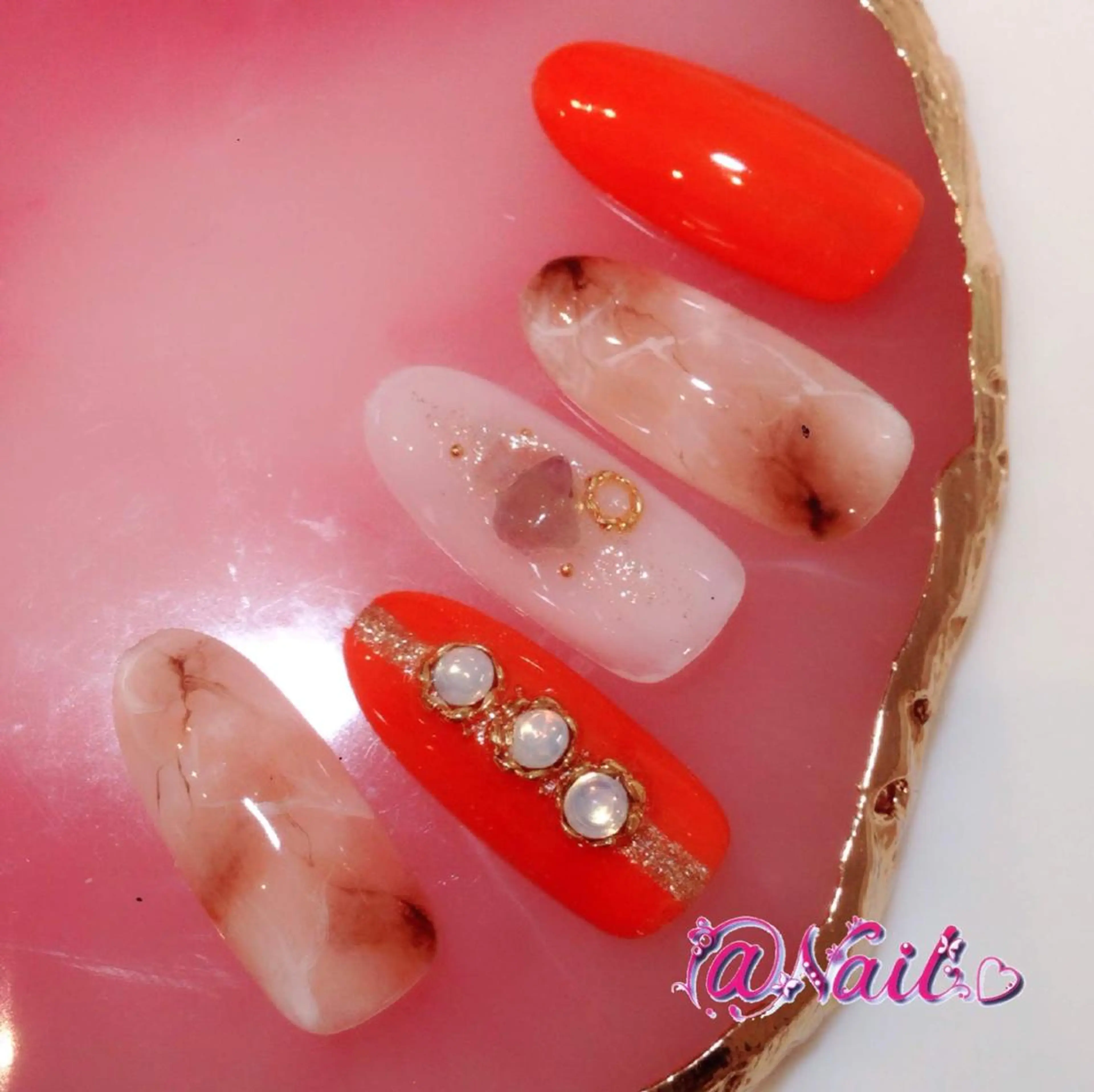 ネイル ネイルチップ 小尾 栞のネイルデザイン