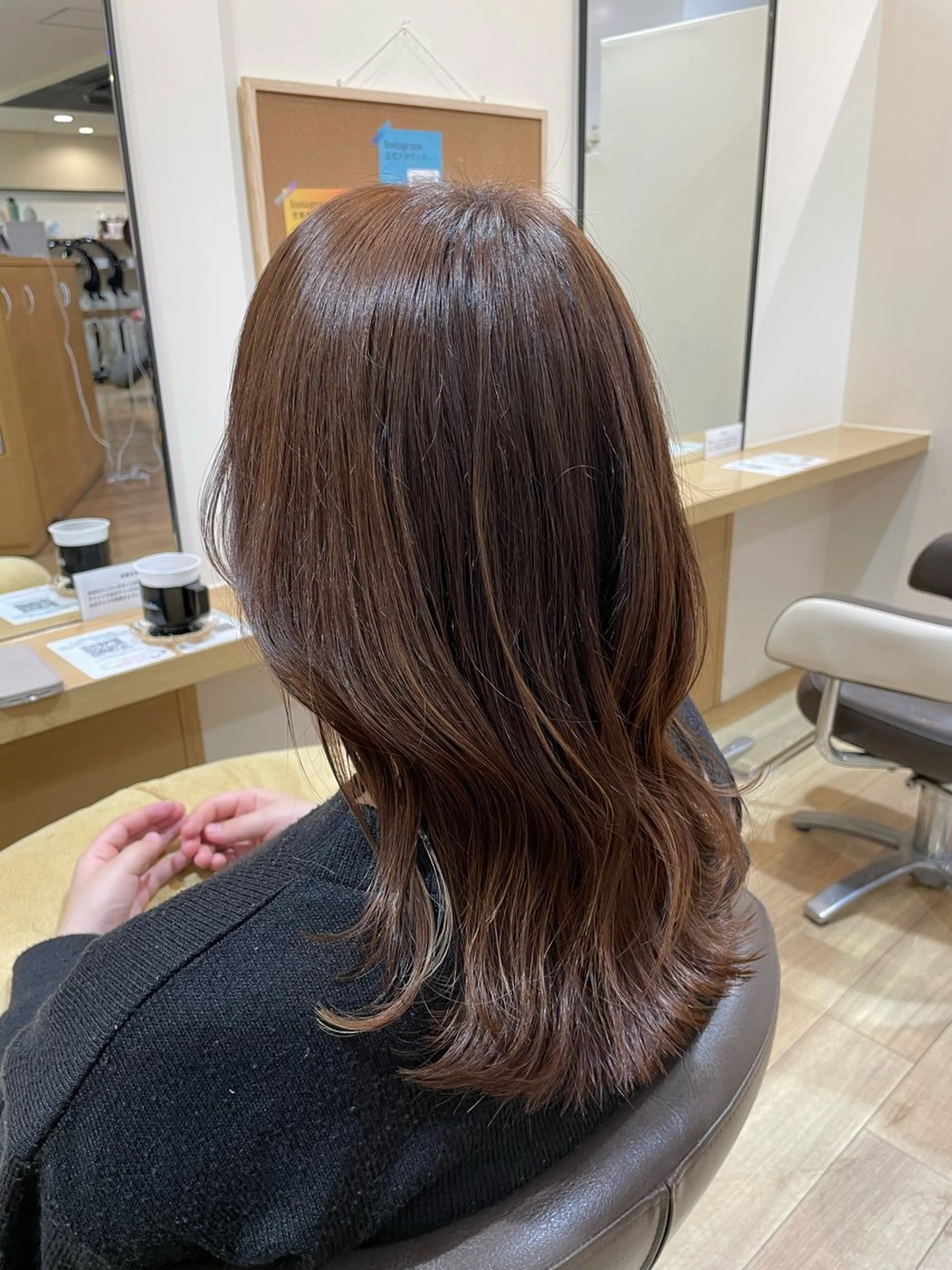 セミロング カラー 韓国レイヤー🎀/ 顔周り特化🎀/豊田のヘアスタイル