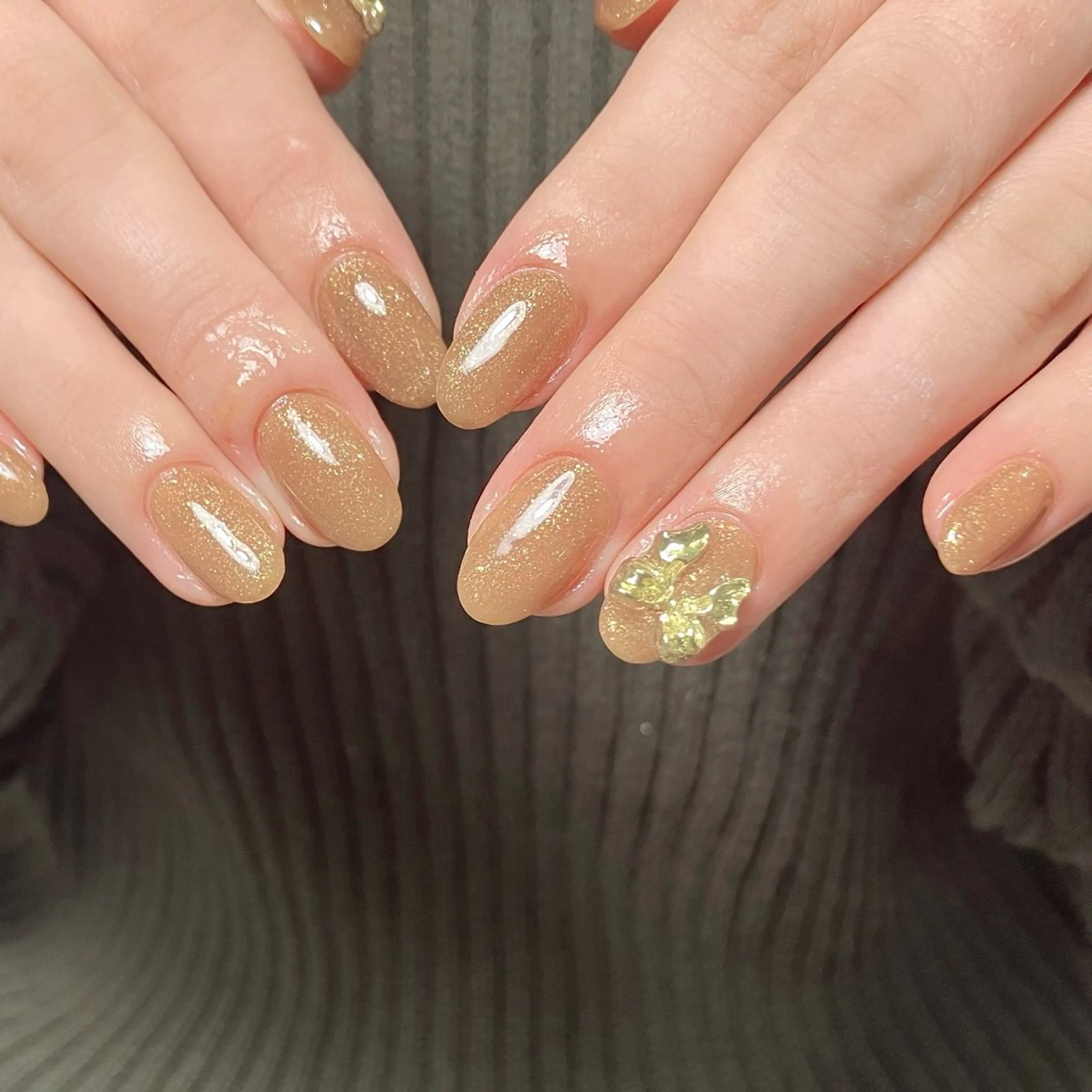 ネイル ラメ(グリッター) ワンカラーネイル ハンドネイル nail salon loveu'z所属・jr nailistのネイルデザイン