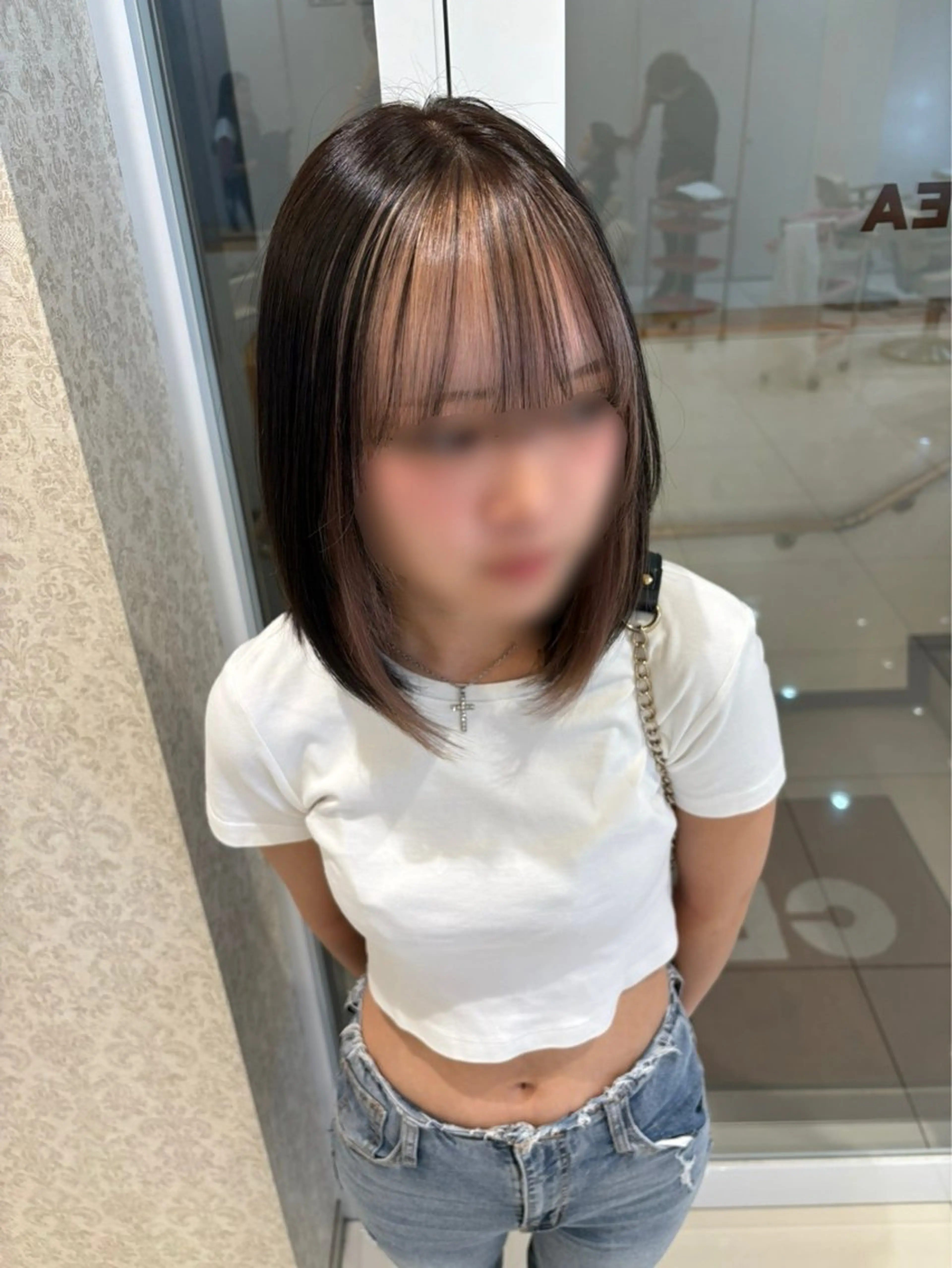 ミディアム 本厚木パーマ＆ブリー チ特化メンズショートのヘアスタイル