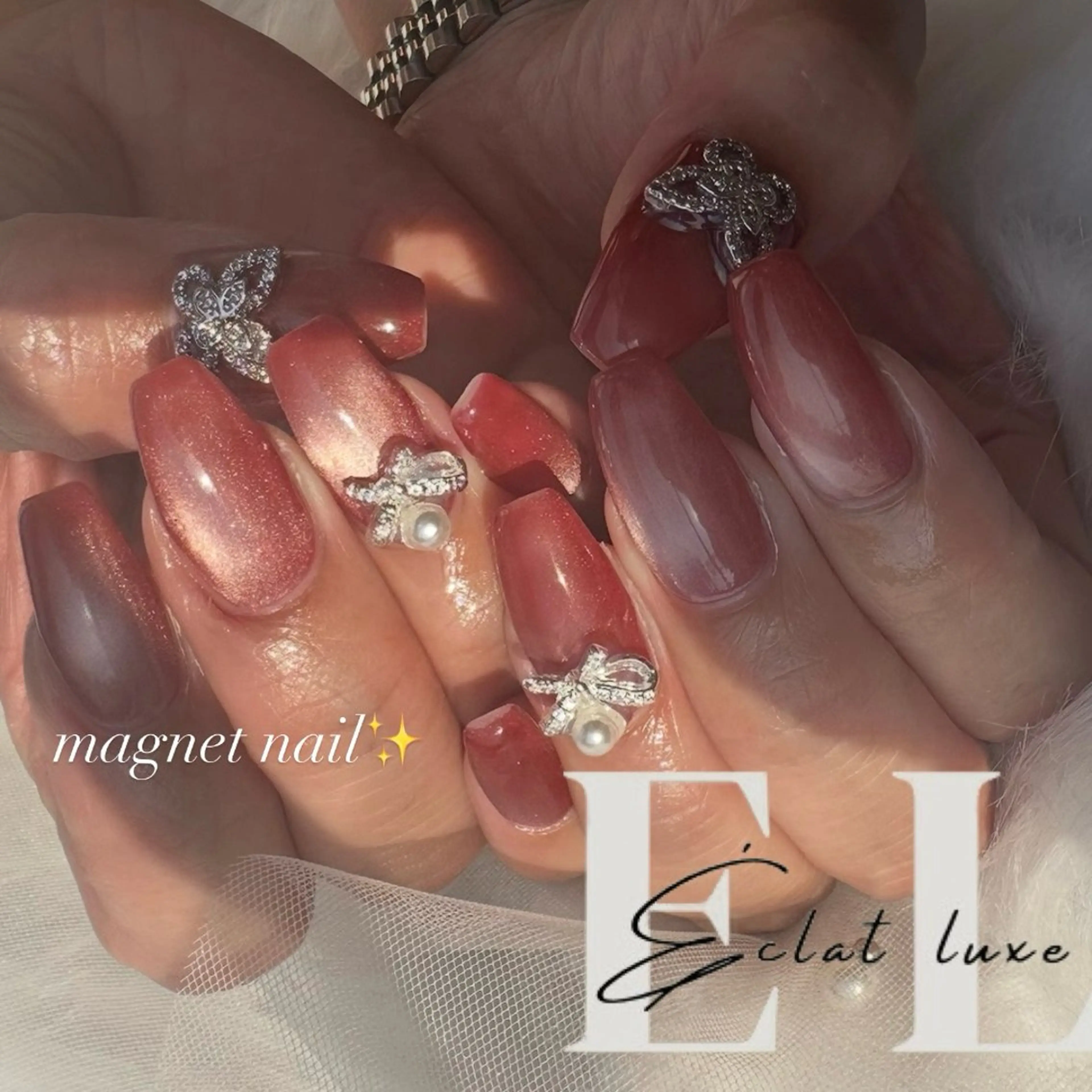 ネイル マグネットネイル 倉石 百恵のネイルデザイン