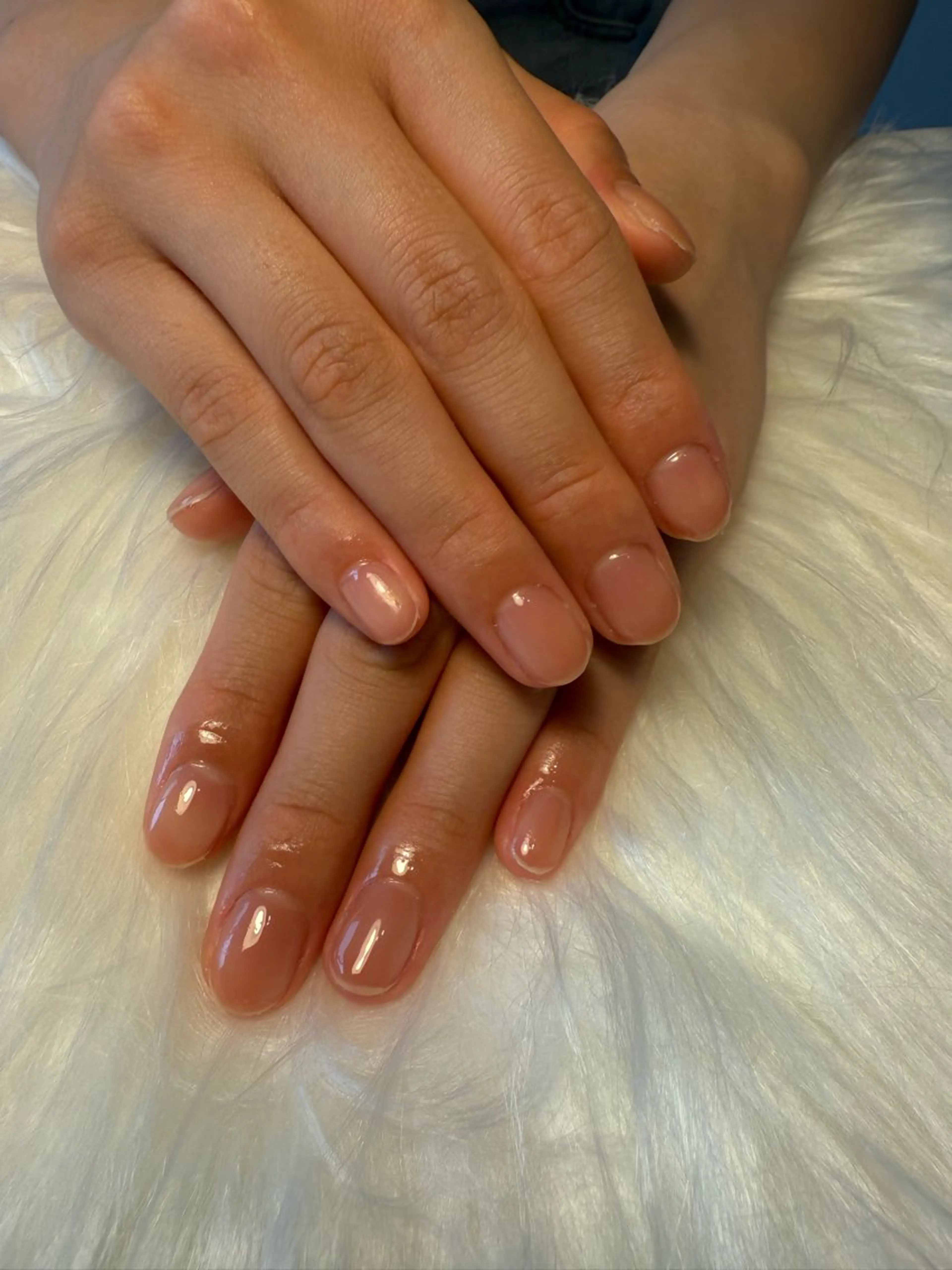 クリアネイル/60分 ¥3,500ネイルNGの方や自爪の補強に◎ツヤ感でキレイ見え♪の写真