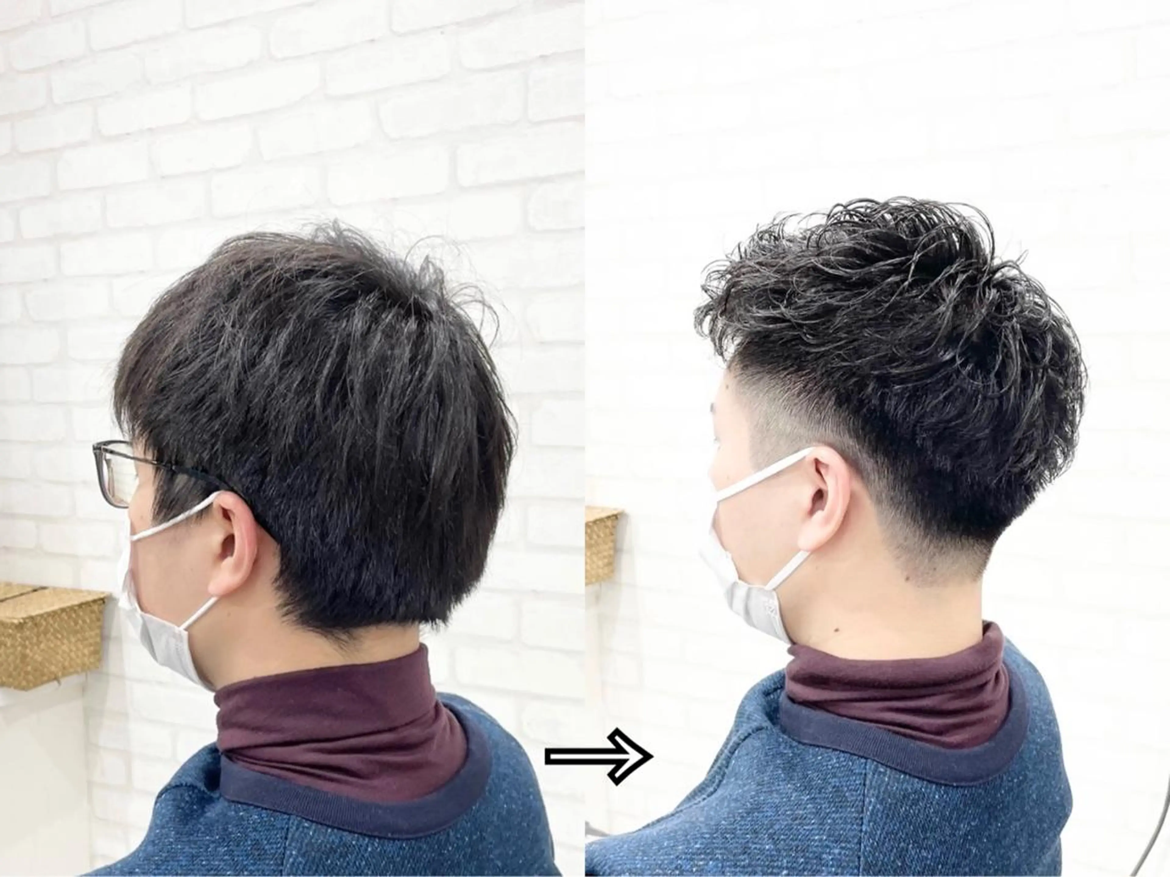 パーマ メンズ マンツーマン美容師 NAKAHARAのヘアスタイル