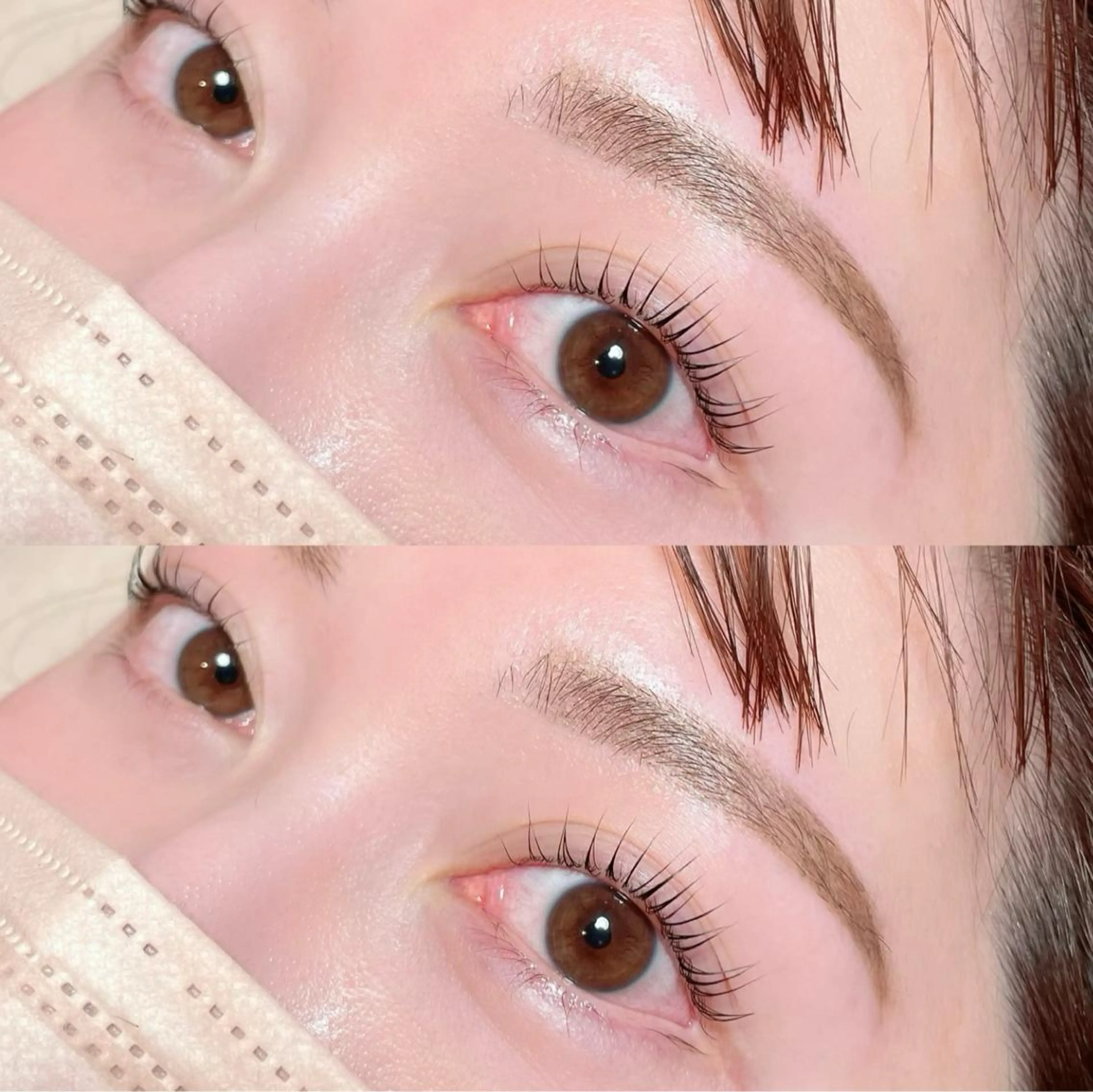 マツエク・マツパ アイブロウ 一重×まつ毛パーマ mignon /まつげパーマ・小顔のマツエク・マツパデザイン