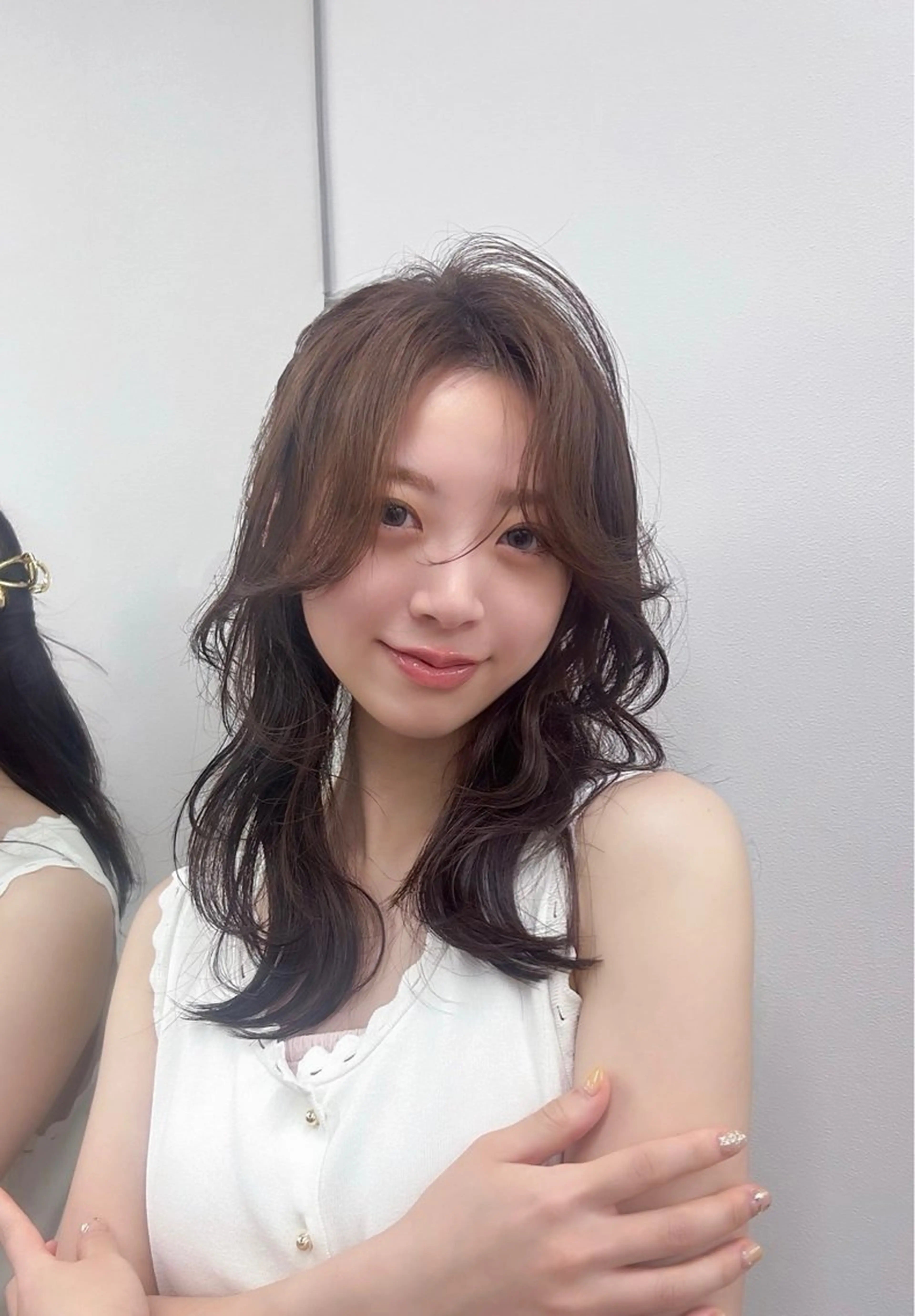 ロング カラー パーマ キッズ 盛れる艶カラー× レイヤーカット/咲来のヘアスタイル