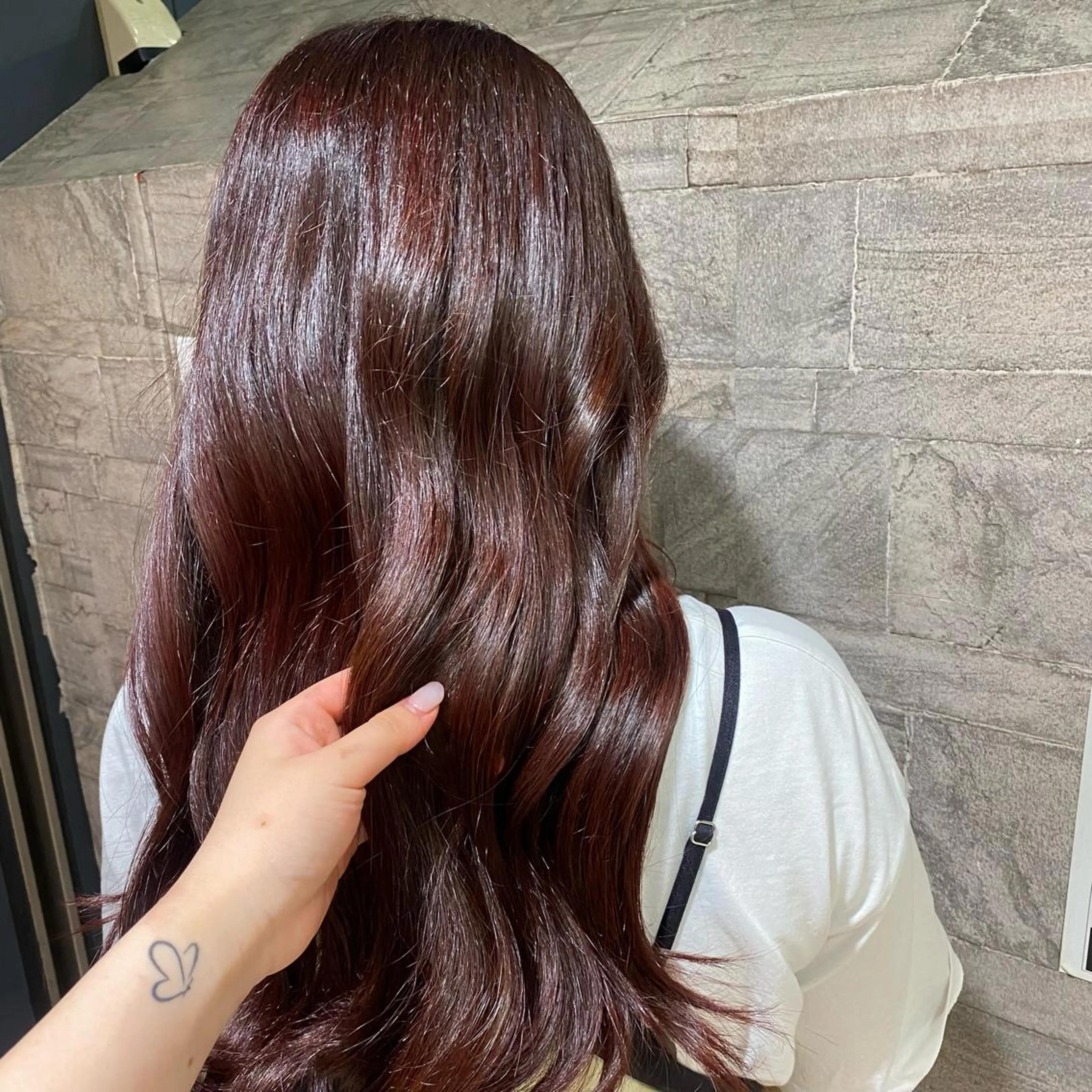 ロング カラー レディースカット/ シュドウヒナタ🐰のヘアスタイル