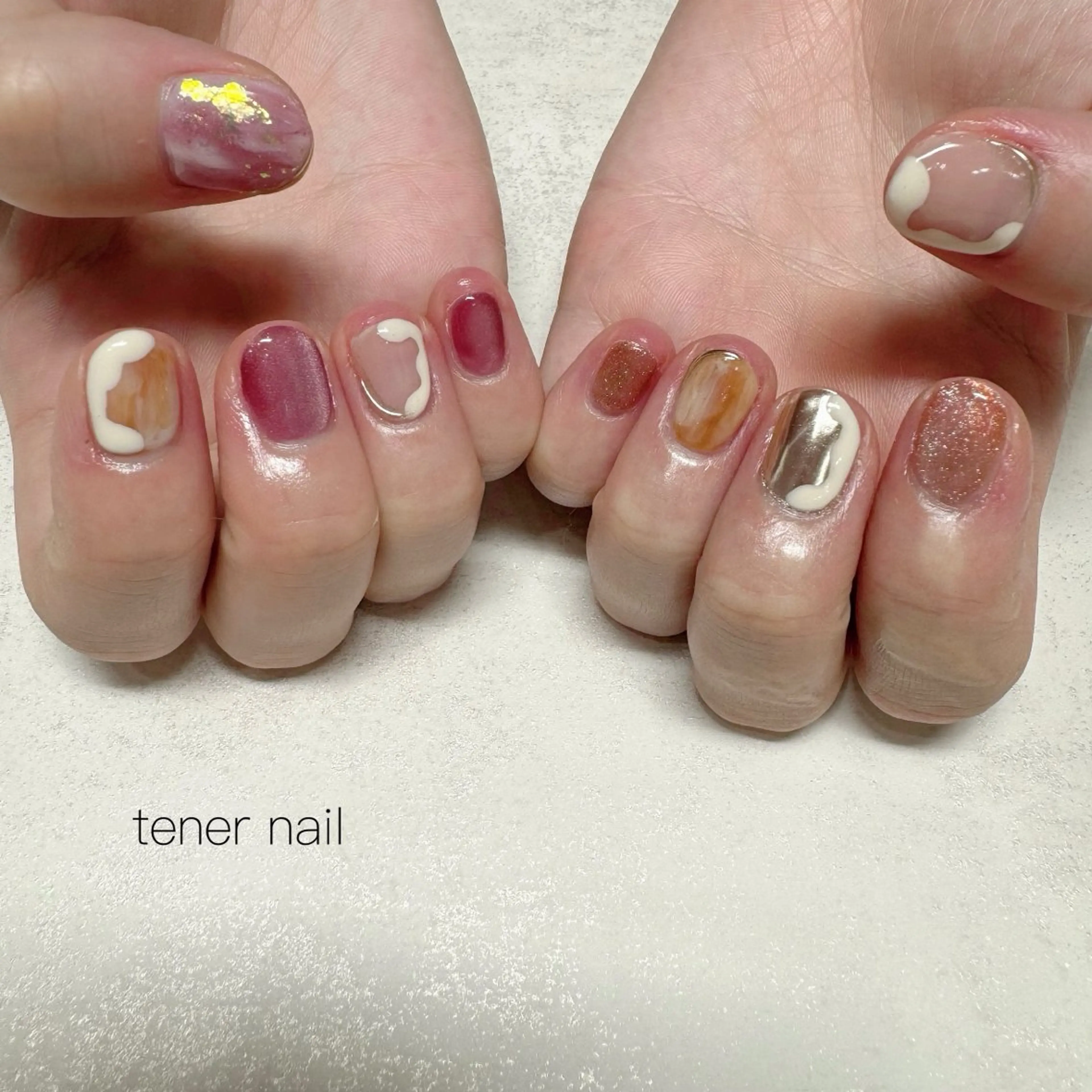 ネイル ニュアンスネイル ハンドネイル テネルネイル tener nailのネイルデザイン
