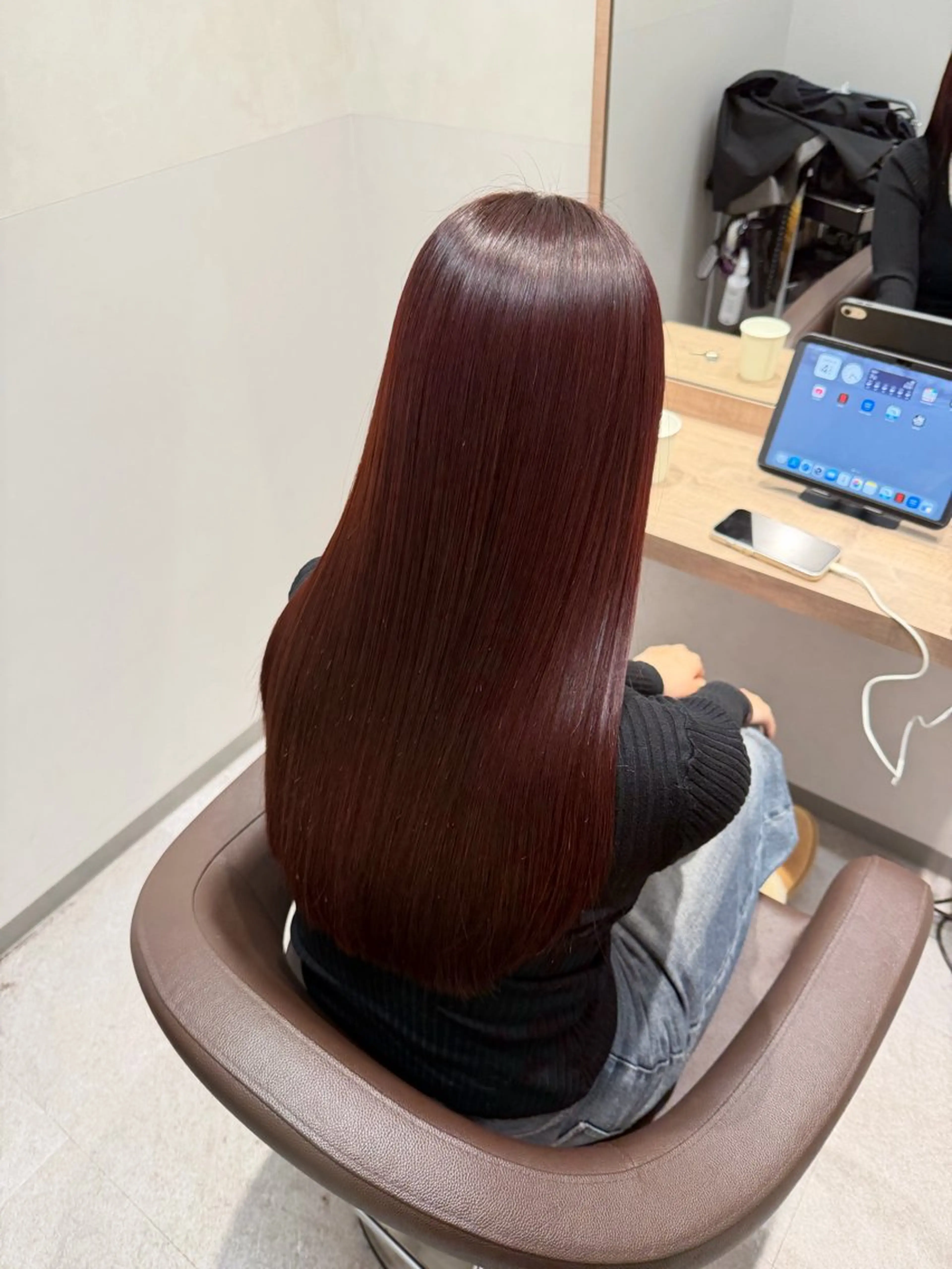 ロング カット ヘアカラー トリートメント 福田 修平💎 髪質改善/美髪矯正のヘアスタイル