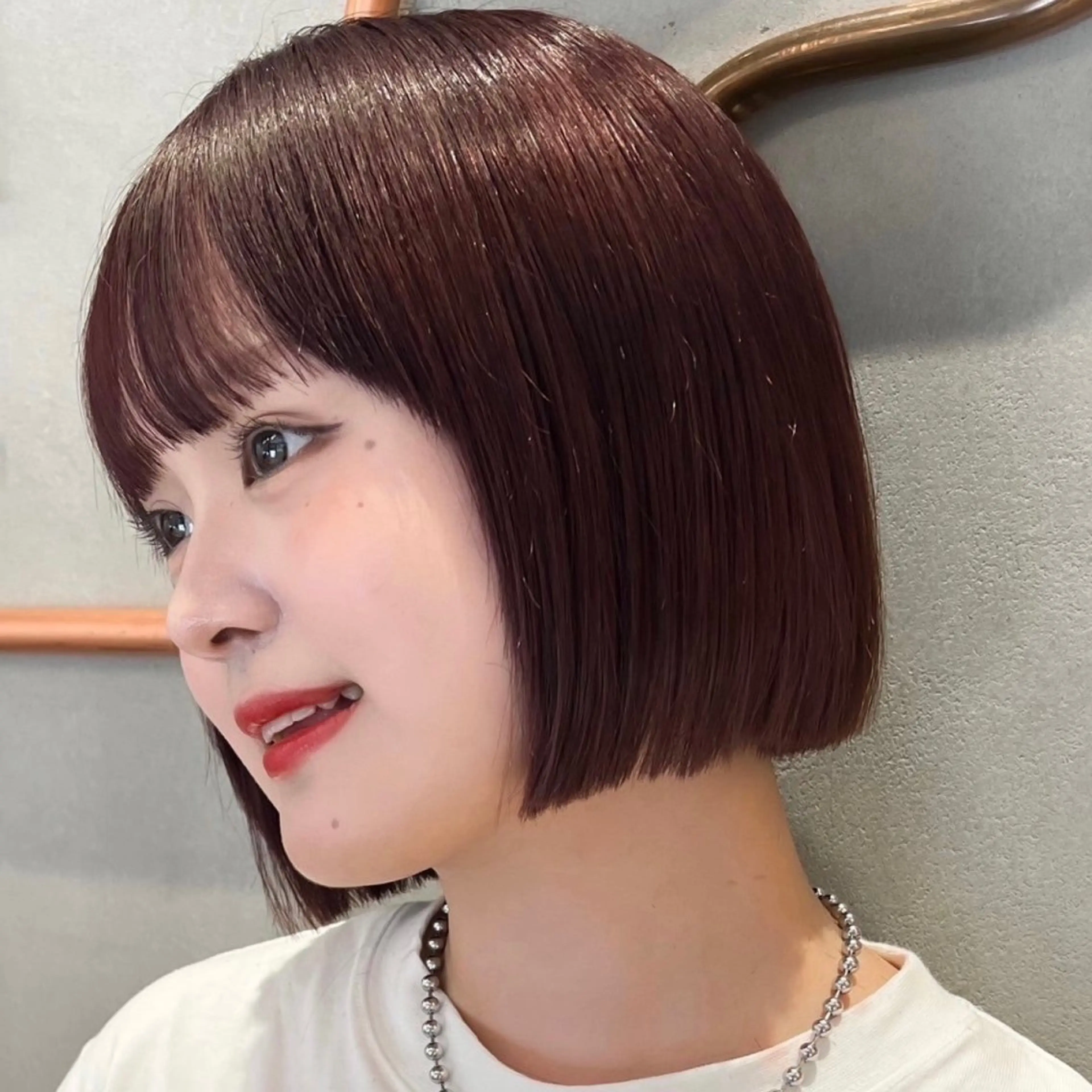 ショート カラー カット ヘアカラー トリートメント 原宿/韓国ボブ /くびれボブ/優希のヘアスタイル