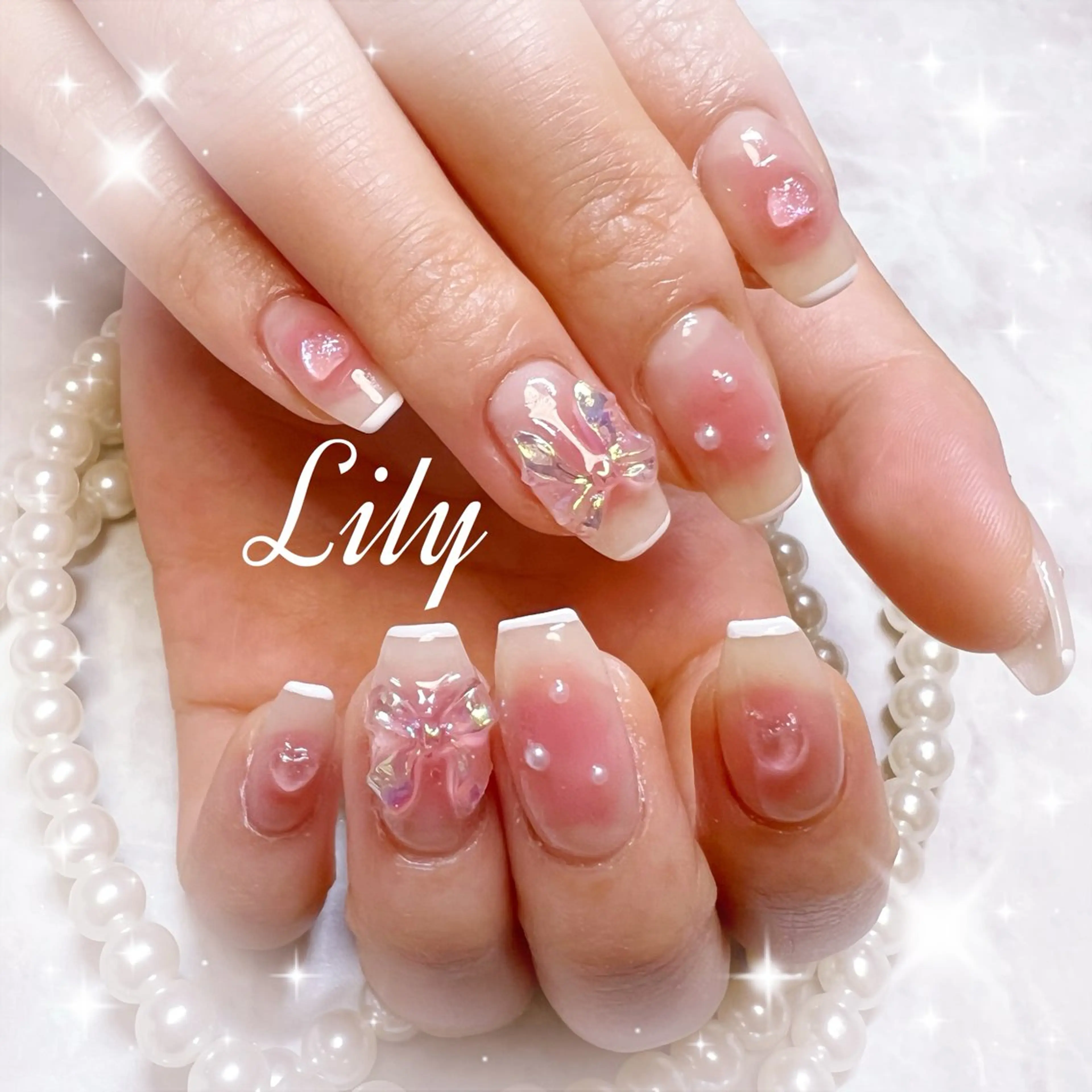 ネイル ハンドネイル Lily*nail 🌻Mii🌻のネイルデザイン