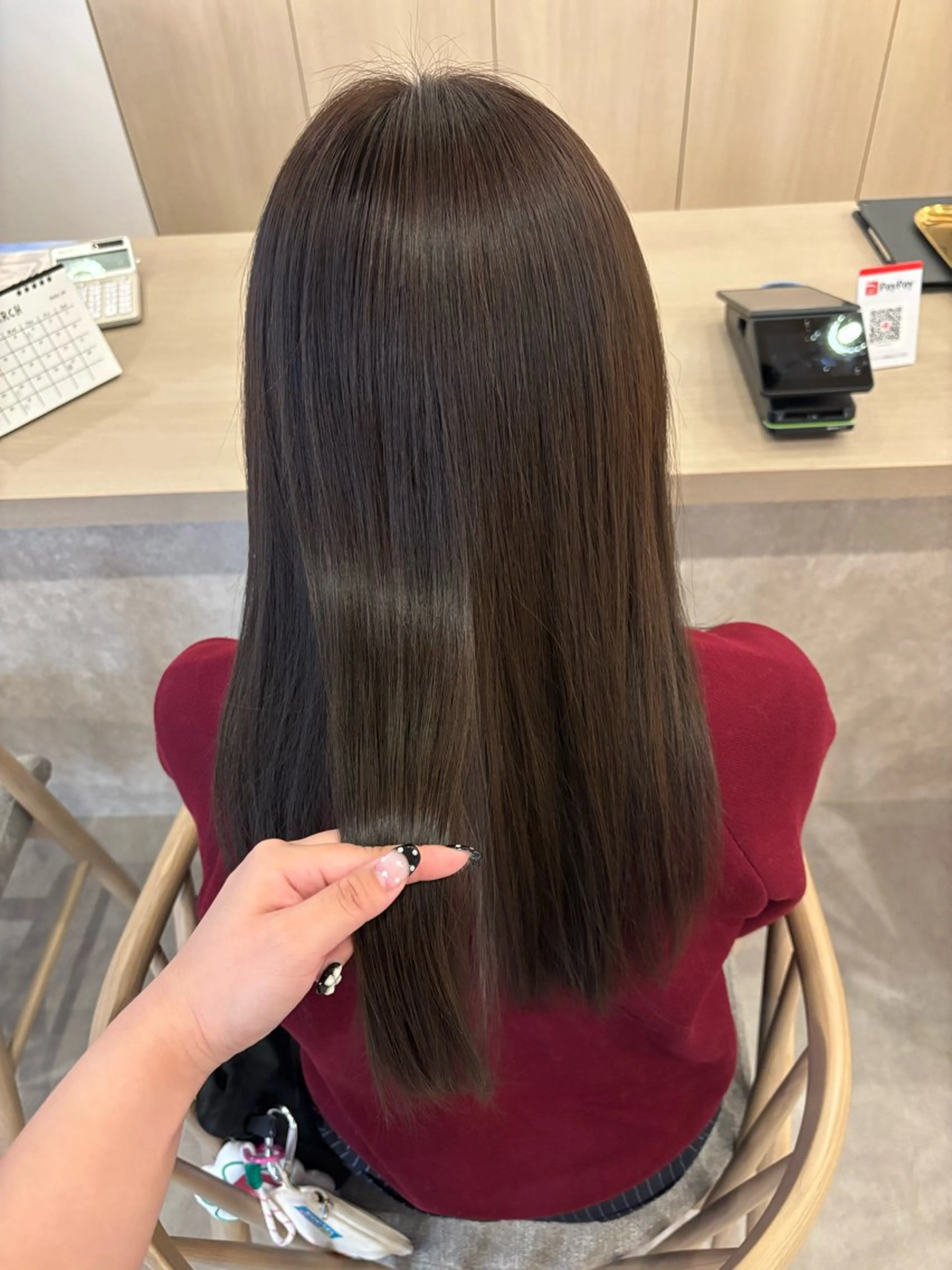 ロング カラー カット ヘアカラー ボブ/顔周りレイヤー 🎀momoka🎀のヘアスタイル
