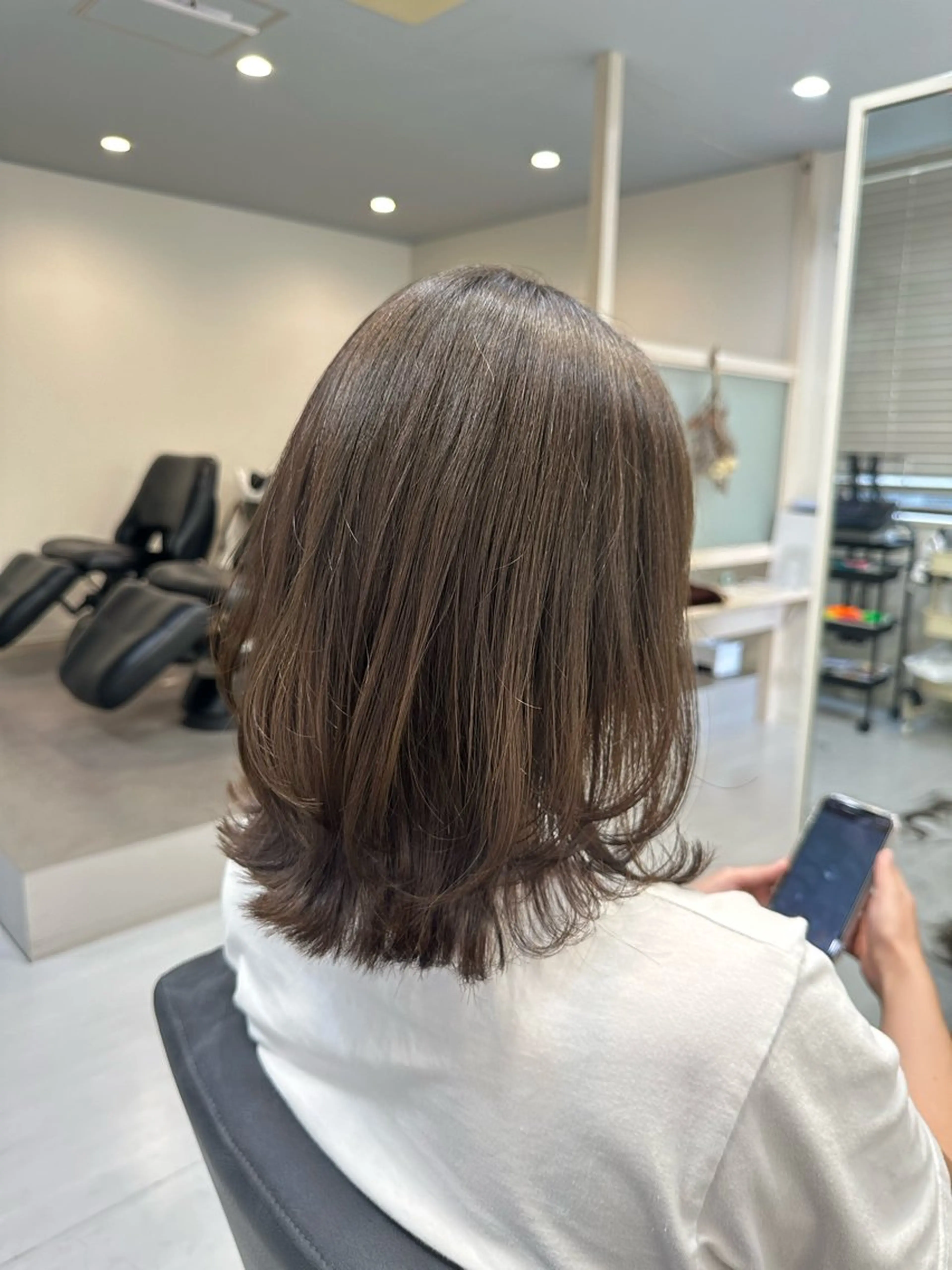 ミディアム ヘアカラー jiji所属・jiji /北四番丁 押切瑠奈のヘアスタイル