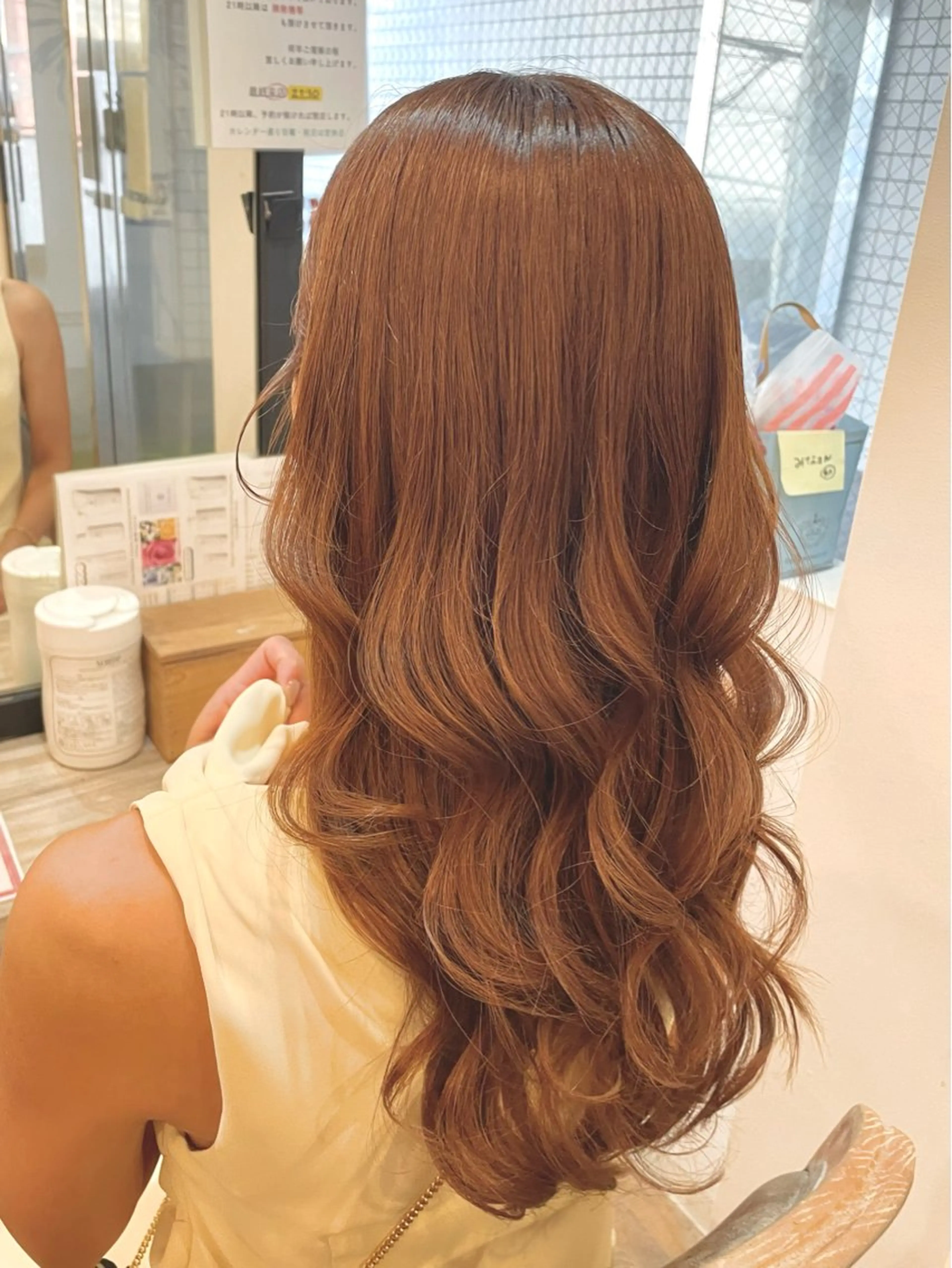 セミロング ヘアアレンジ ヨシンモリ 大長 一華のヘアスタイル