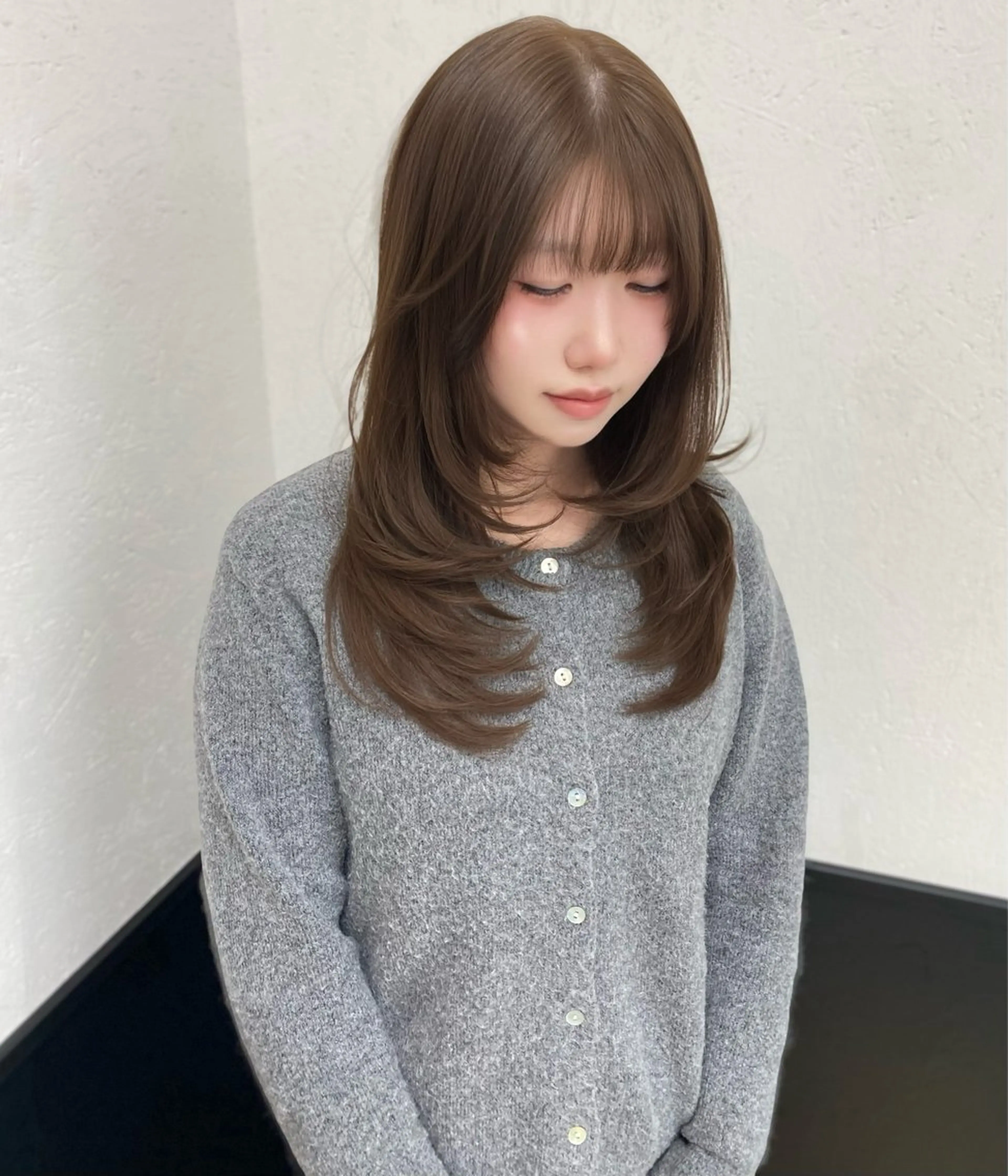 ロング カラー 渋谷🖤 艶髪🖤透明感カラーのヘアスタイル
