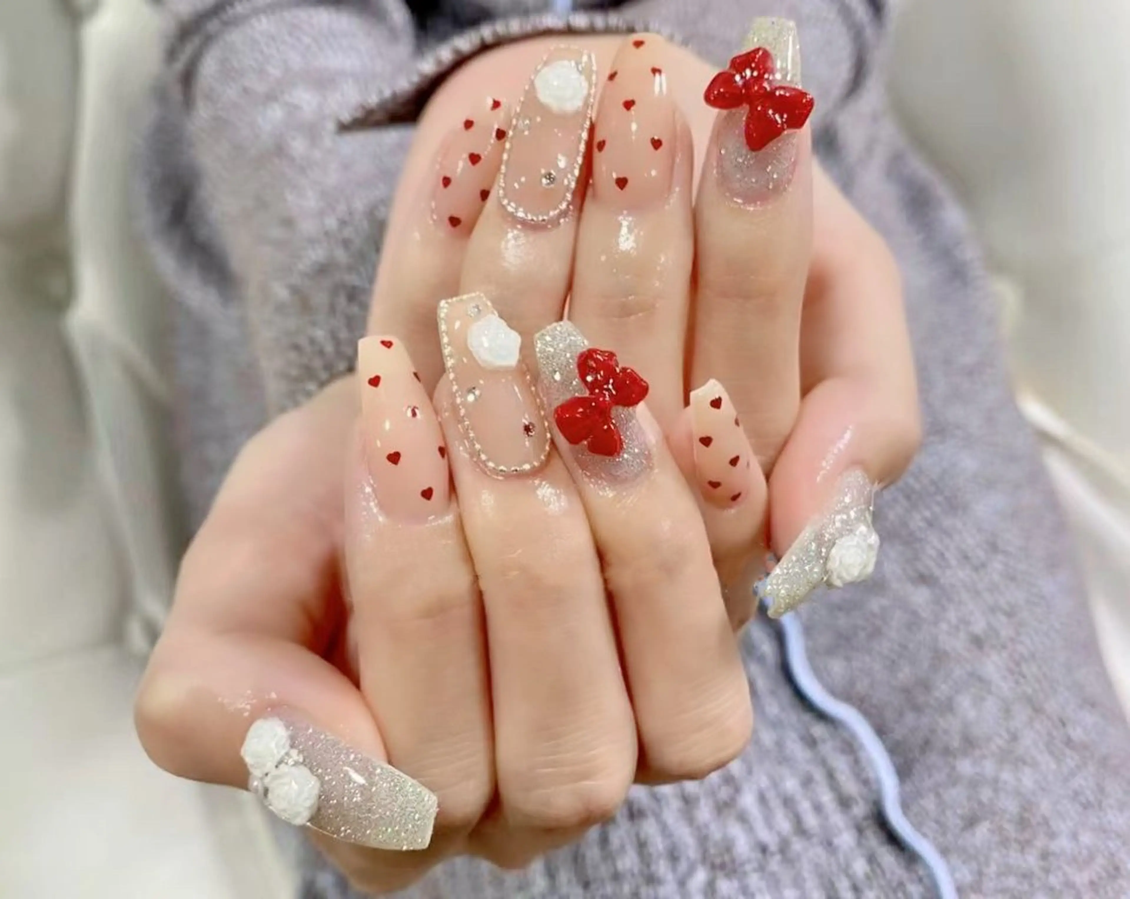 ネイル アートネイル チークネイル 長さ出し フットネイル ジェルネイル 山田 由奈のネイルデザイン