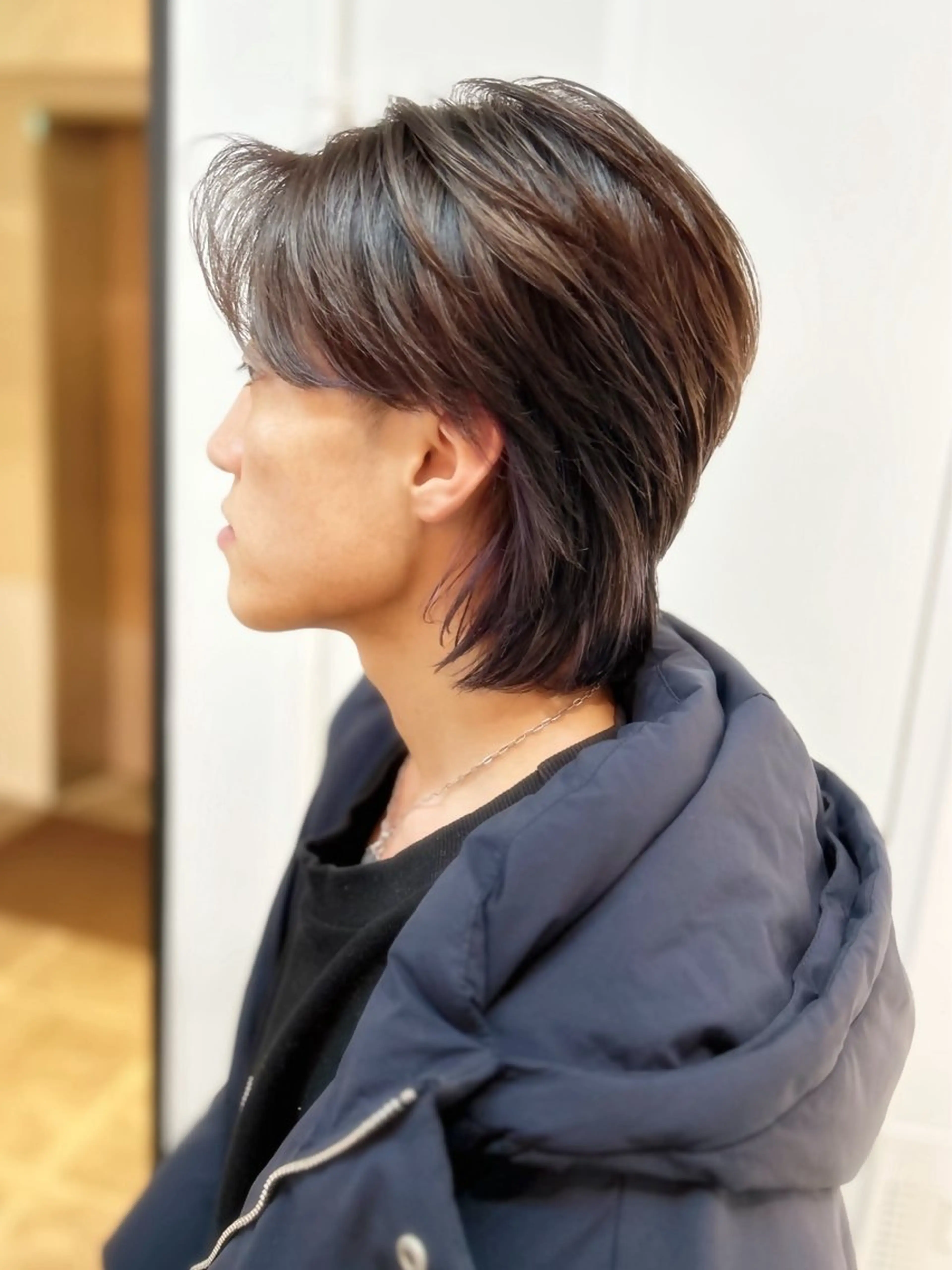 ショート メンズ マッシュウルフ マッシュ メンズウルフカット ウルフカット カット ヘアカラー OKADA/メンズ /カット/眉/縮毛のヘアスタイル