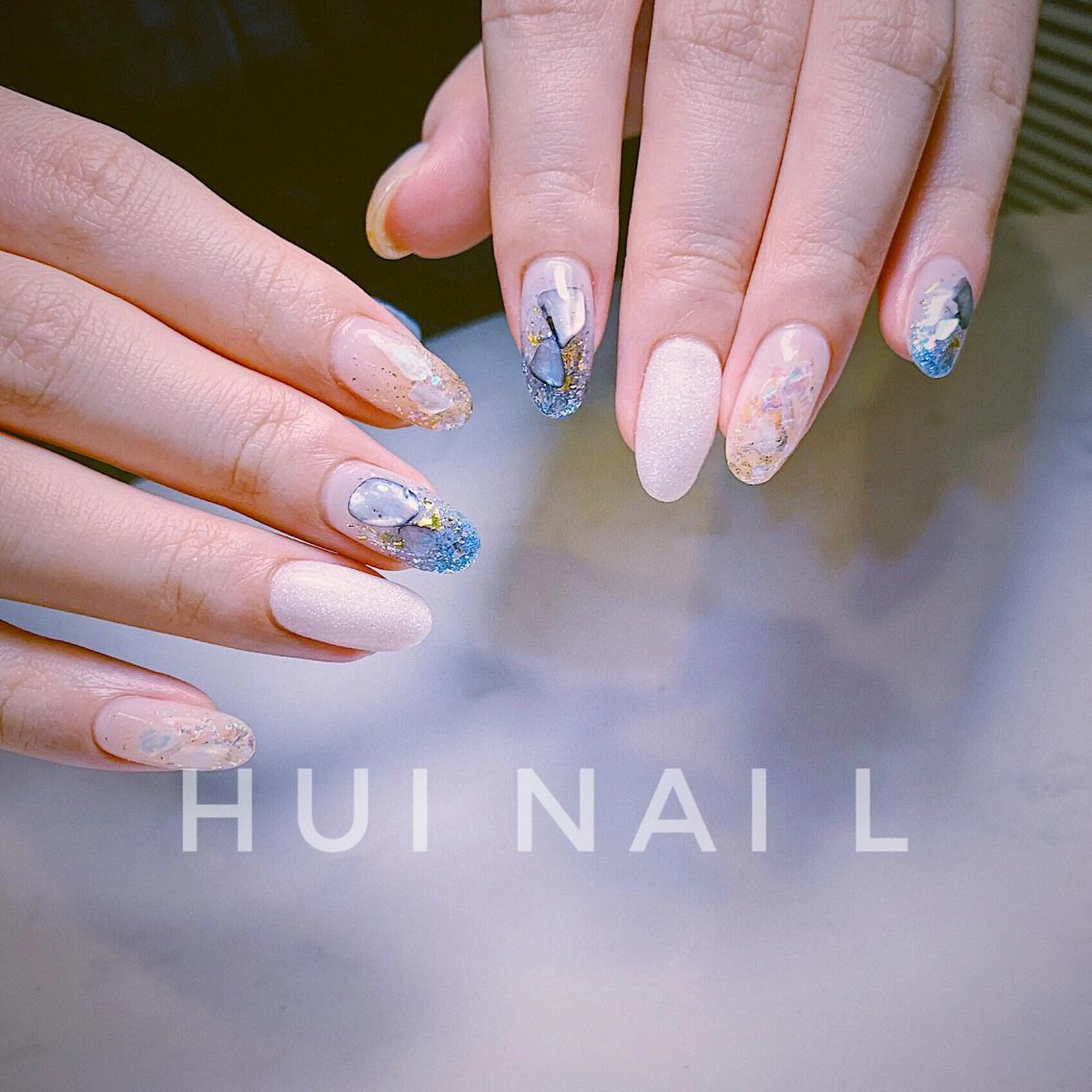 ミディアム めぐみのネイルサロン スタッフ練習のネイルデザイン