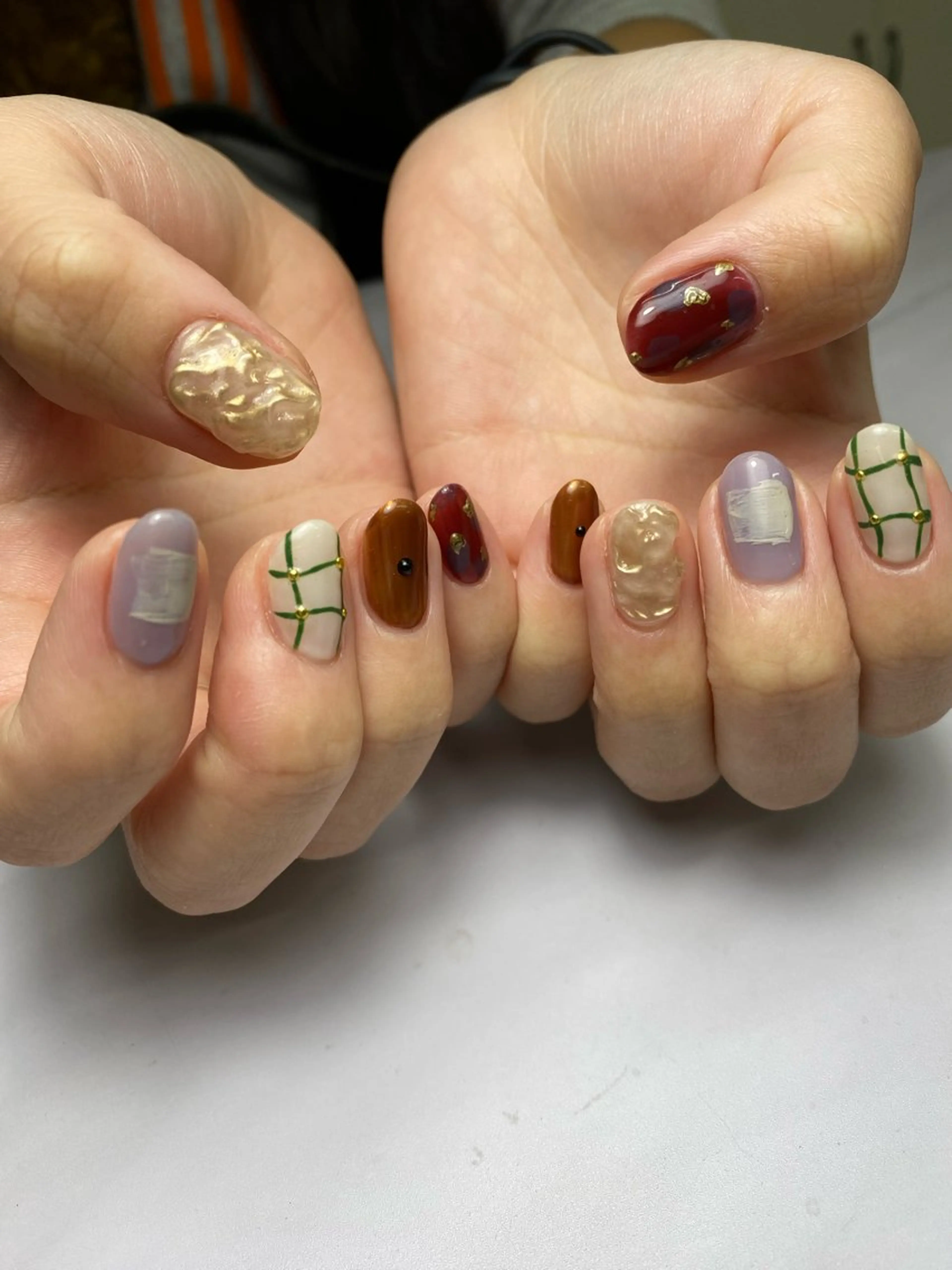 ネイル ジェルネイル マグネットネイル 持ち込み ニュアンスネイル ワンカラーネイル ハンドネイル 草加ニュアンスネイル 🌚hersのネイルデザイン