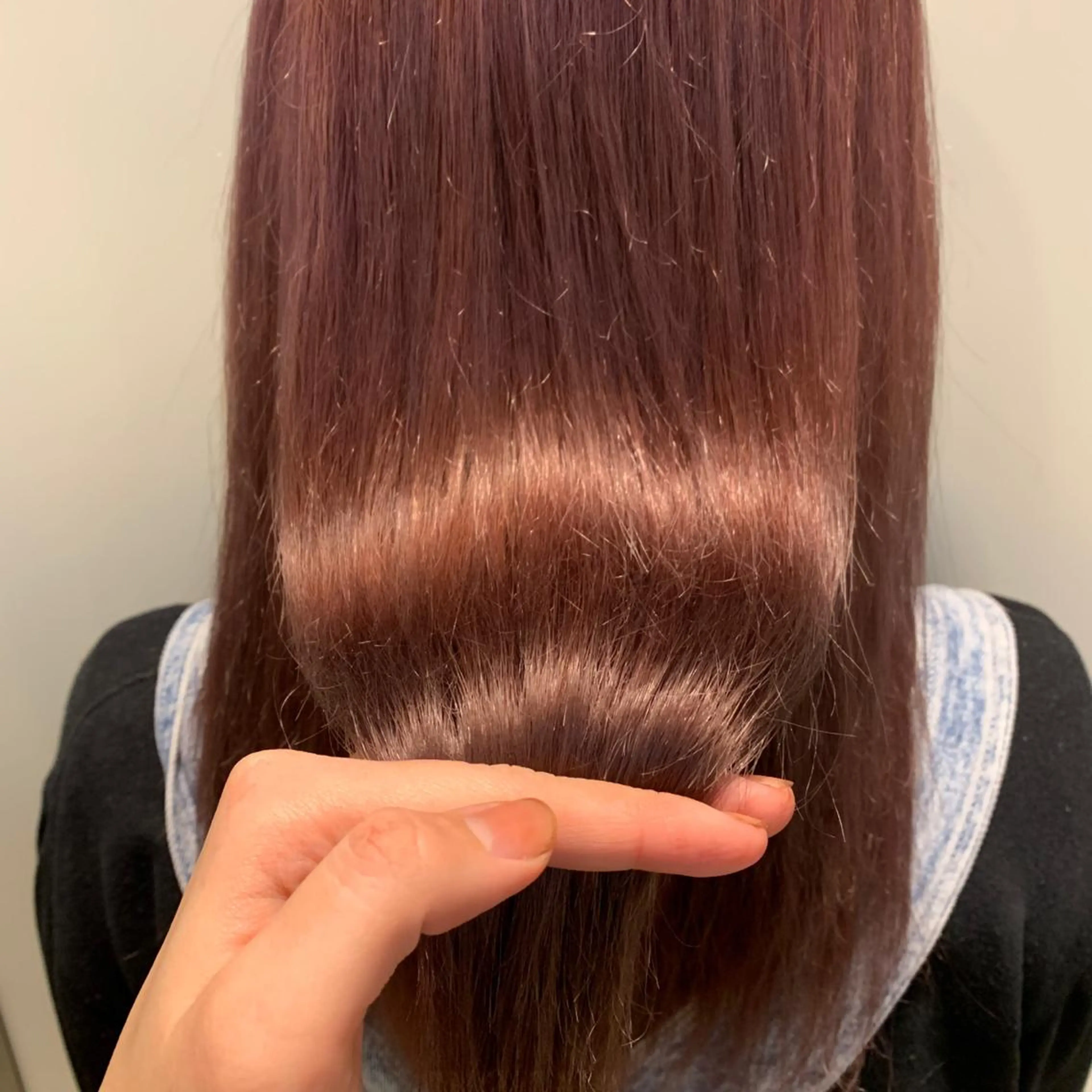 カラー ベージュカラー ピンクカラー ピンクベージュ 天野 利咲のヘアスタイル