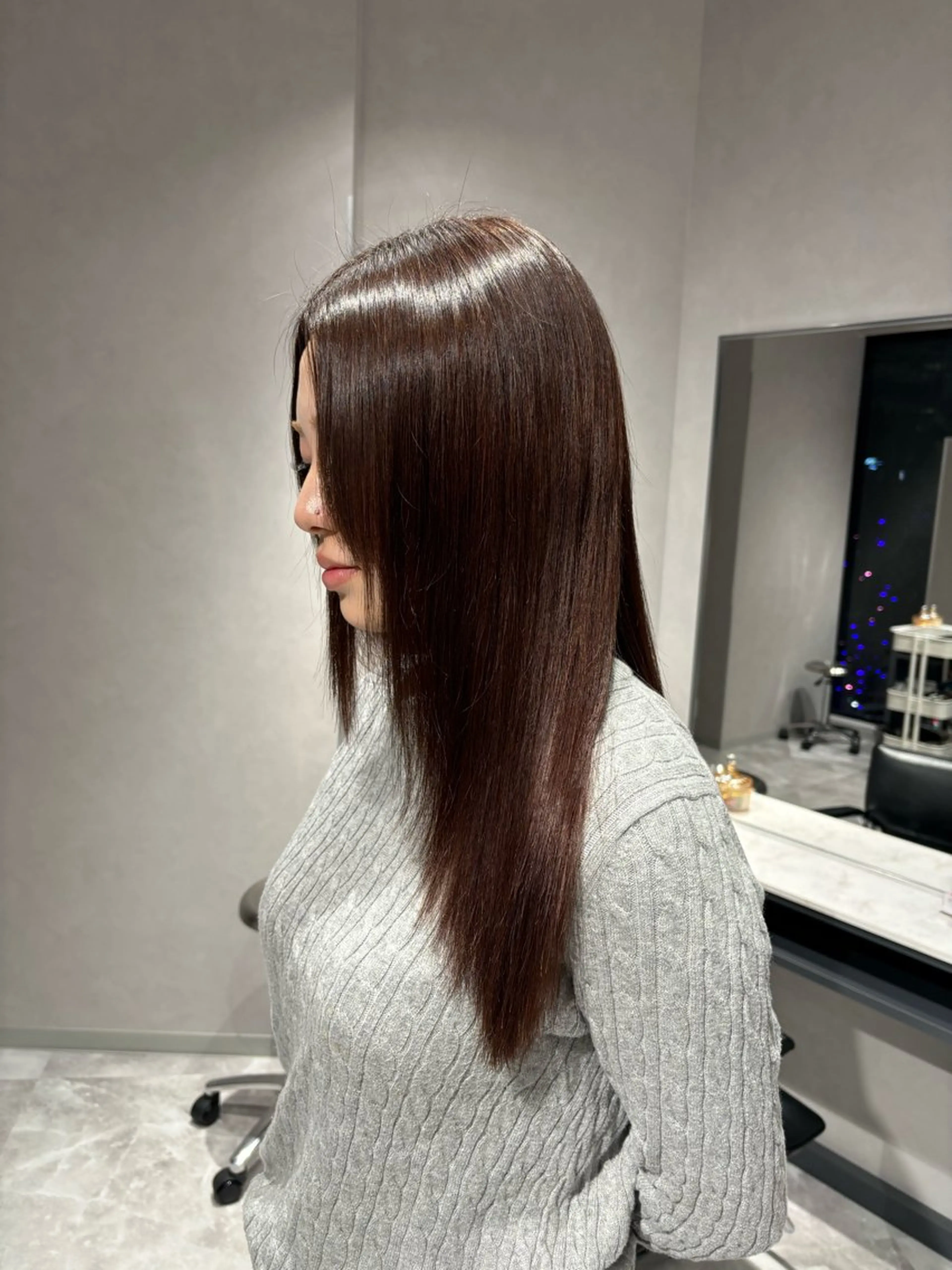 ロング 縮毛矯正 小川 藍 / 🥣⟡ カラーモデル募集中のヘアスタイル