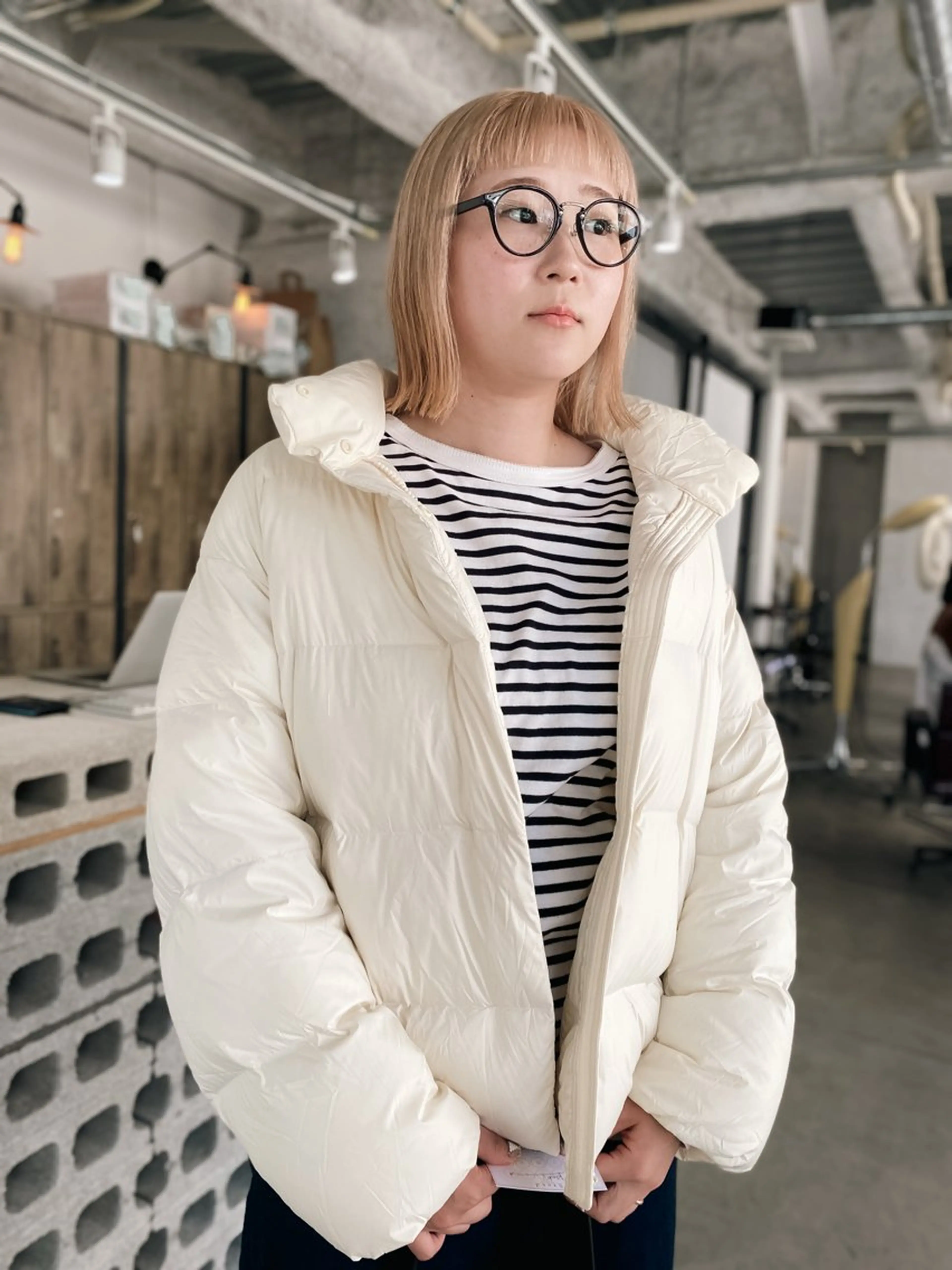 ミディアム カラー KOOKI スティードトーキョーのヘアスタイル