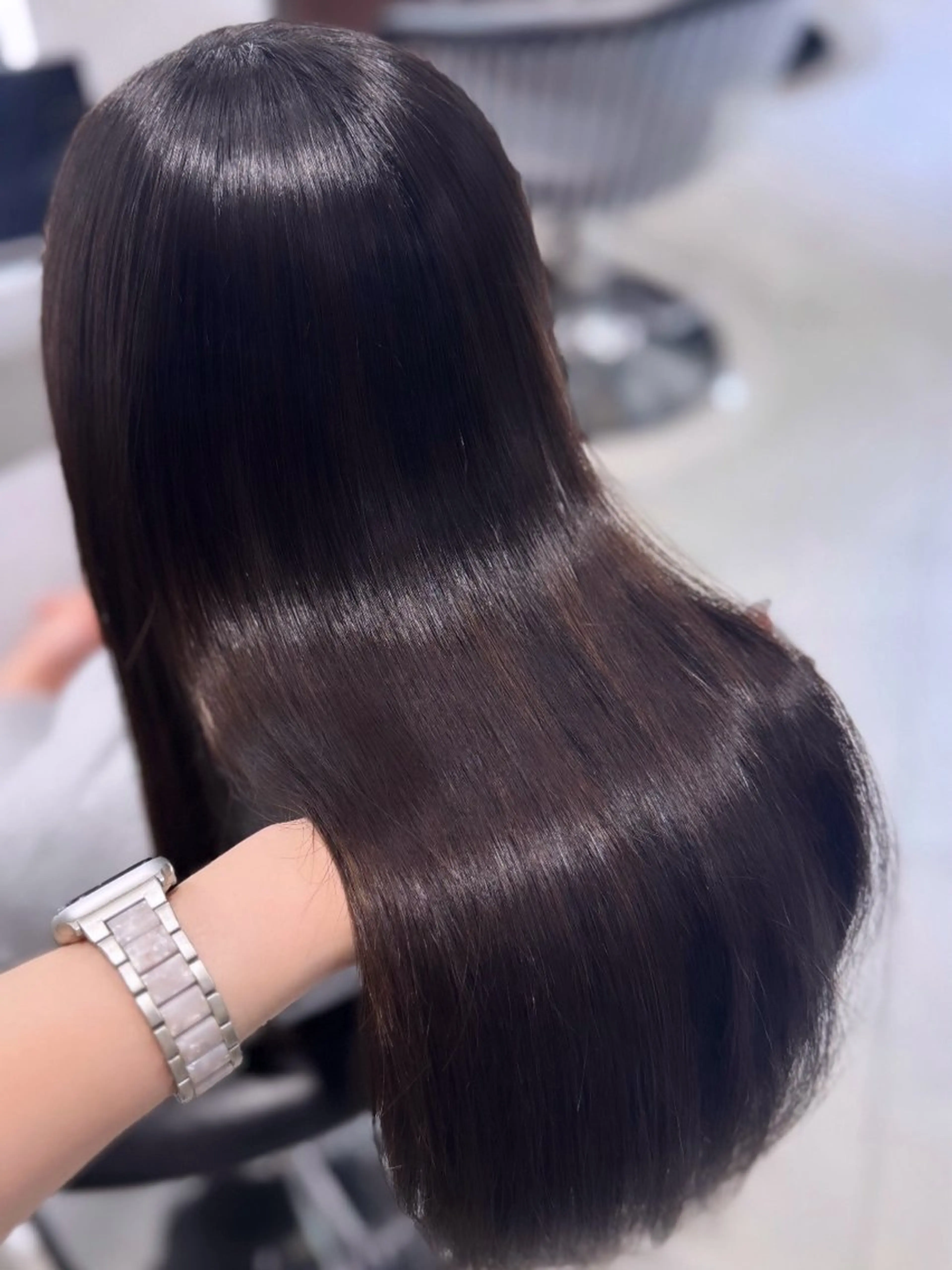 ロング ヘアカラー トリートメント 🐈‍⬛カチモリ/暖 色/𝐌𝐢𝐤𝐮のヘアスタイル