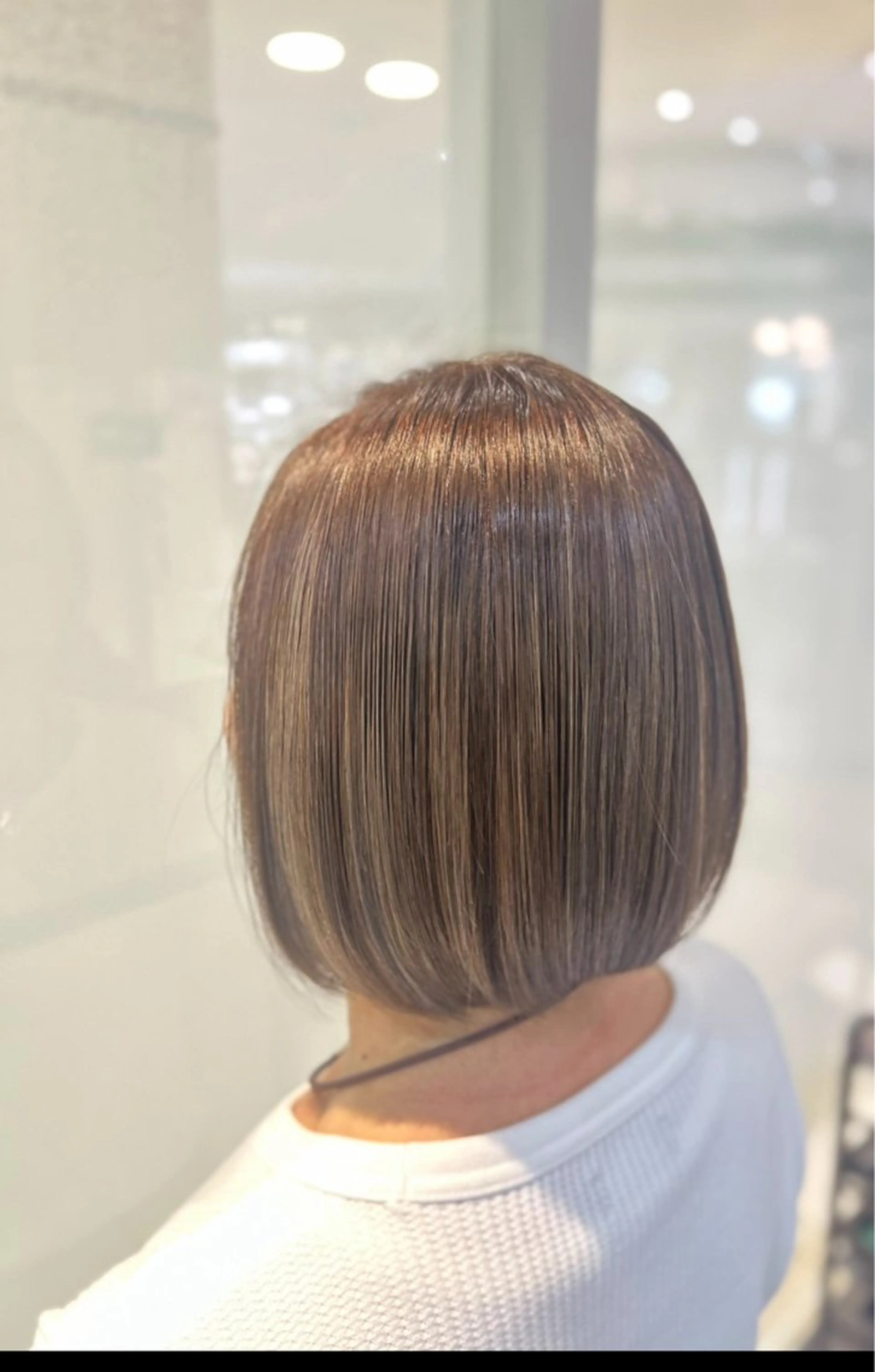 ショート カラー ヘアカラー トリートメント 縮毛矯正/髪質改善/ 艶髪ササキナツミのヘアスタイル