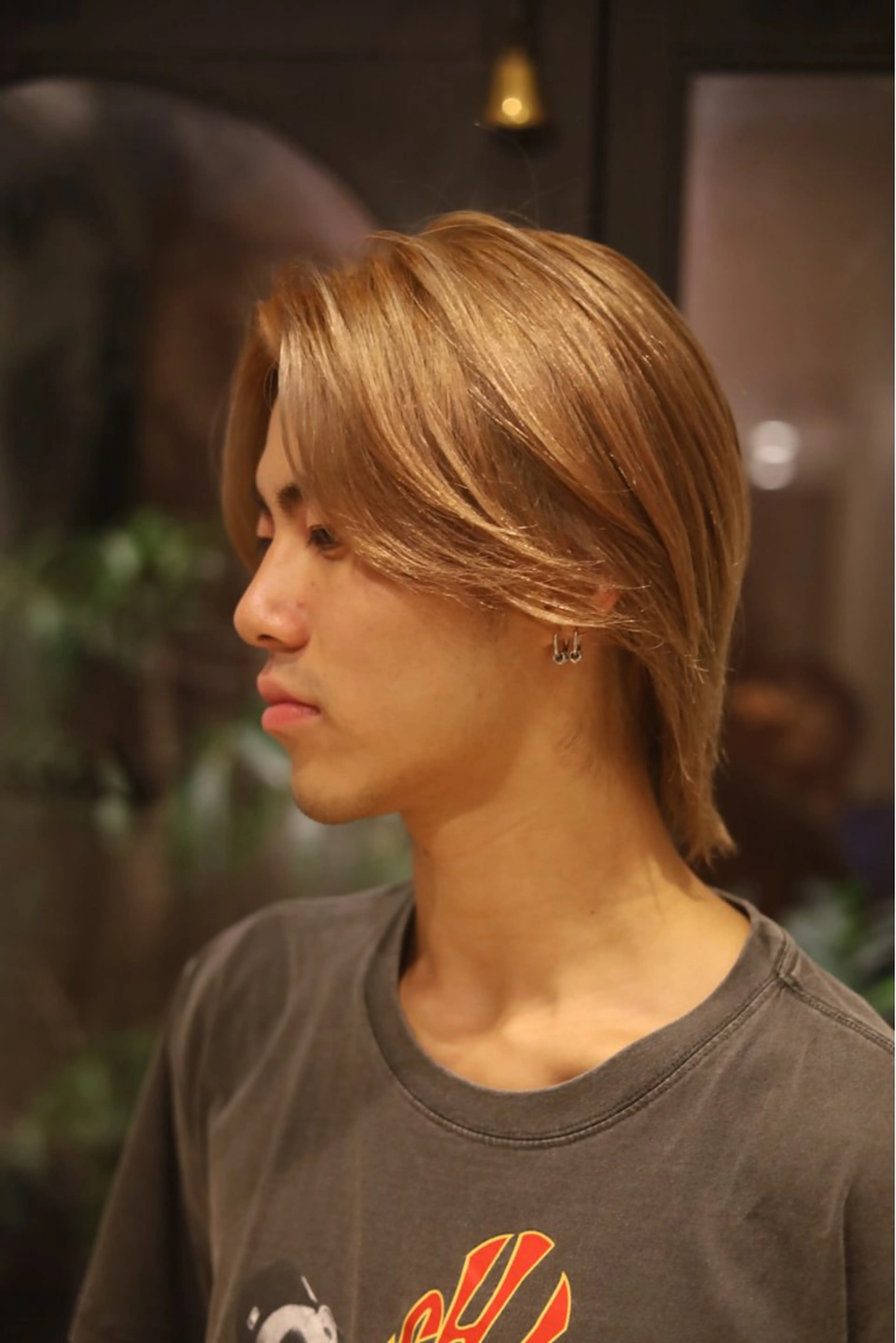 カラー パーマ メンズ センターパート メンズパーマ カット パーマ 森山 陽菜のヘアスタイル