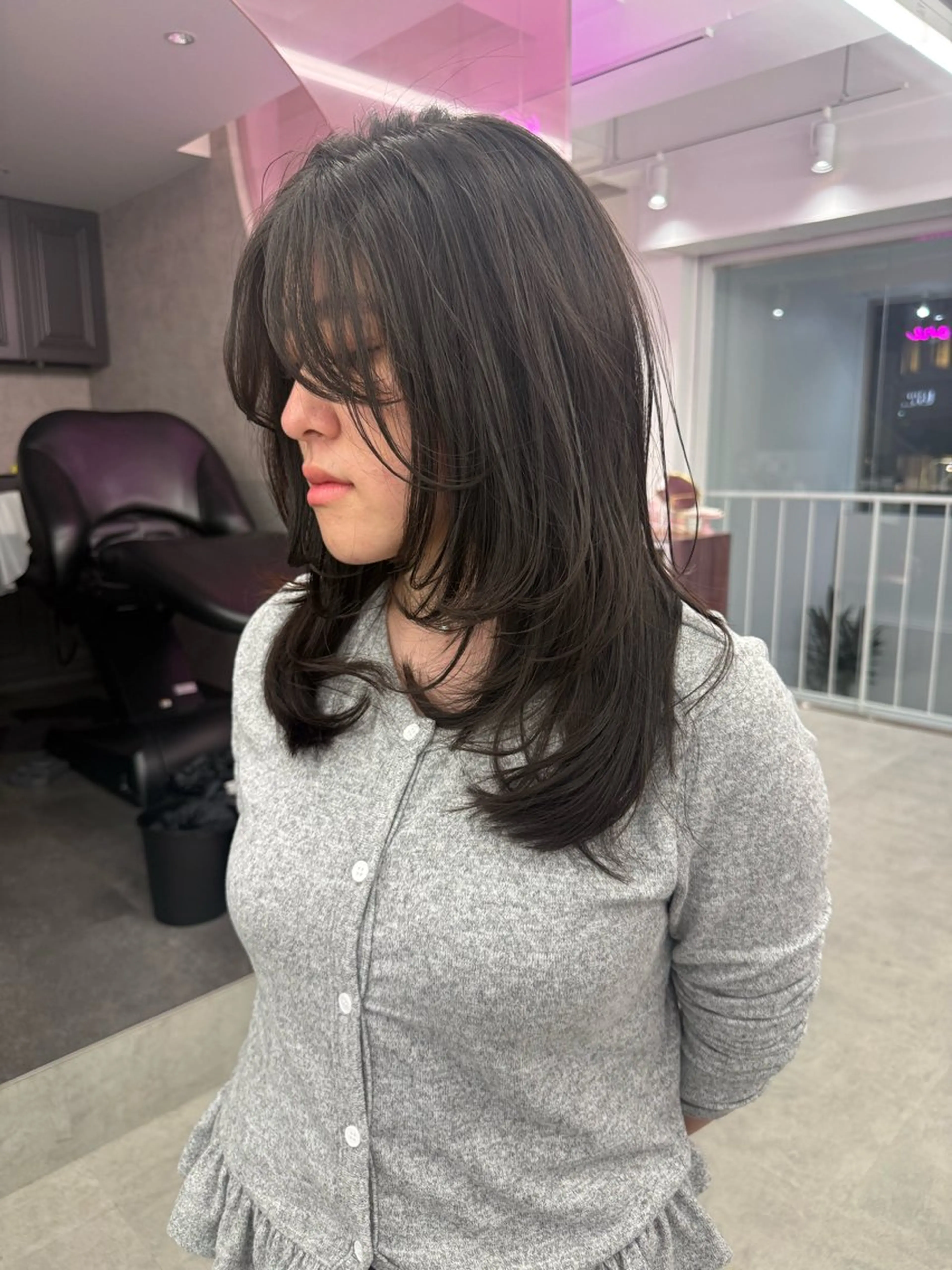 ミディアム カット 中野 光瑠のヘアスタイル
