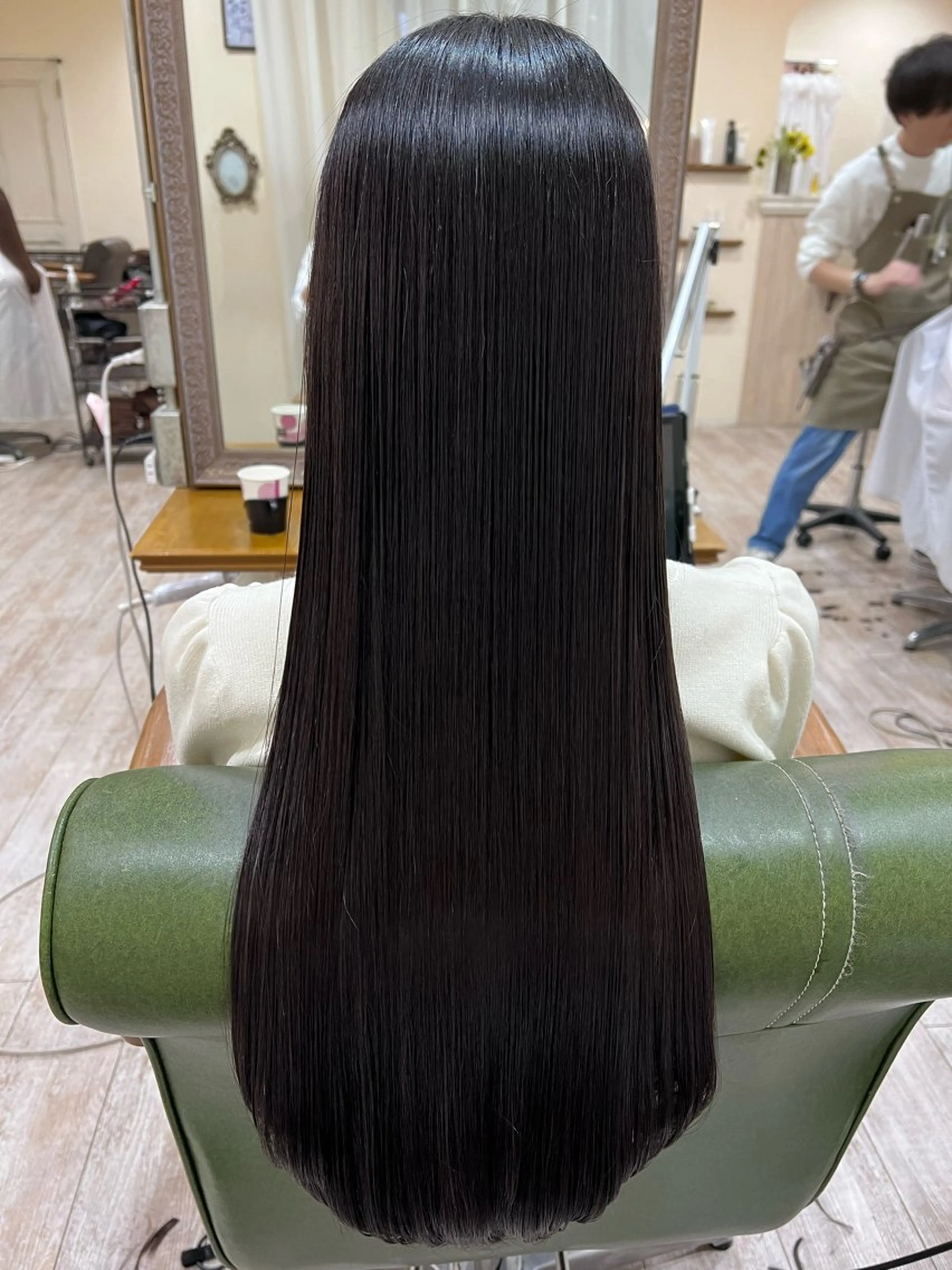 ロング カラー 髪質改善 カット ヘアカラー 縮毛矯正 トリートメント 新越谷noble店長 松本拓也▶◀*.のヘアスタイル