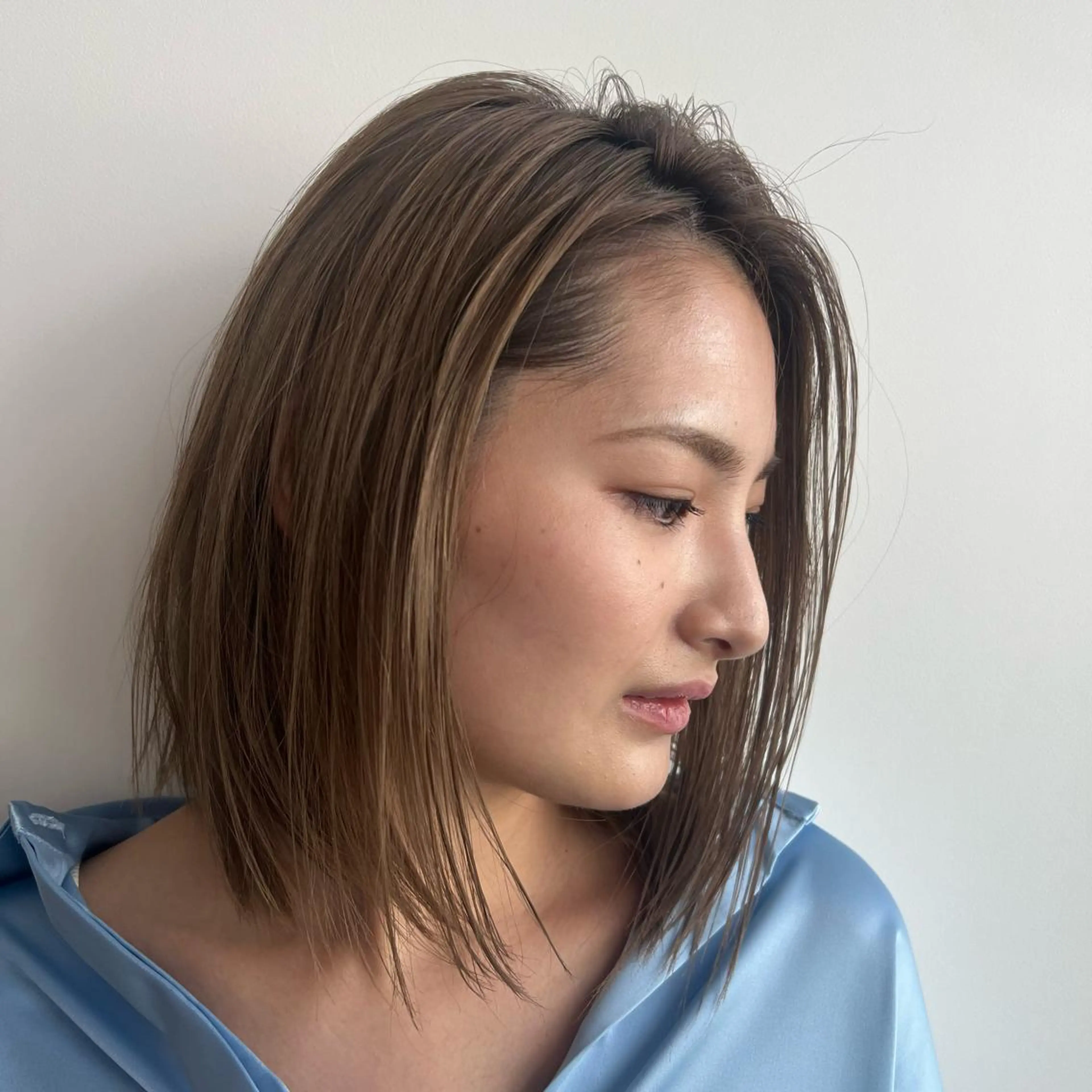 ミディアム 田中 亜澄のヘアスタイル