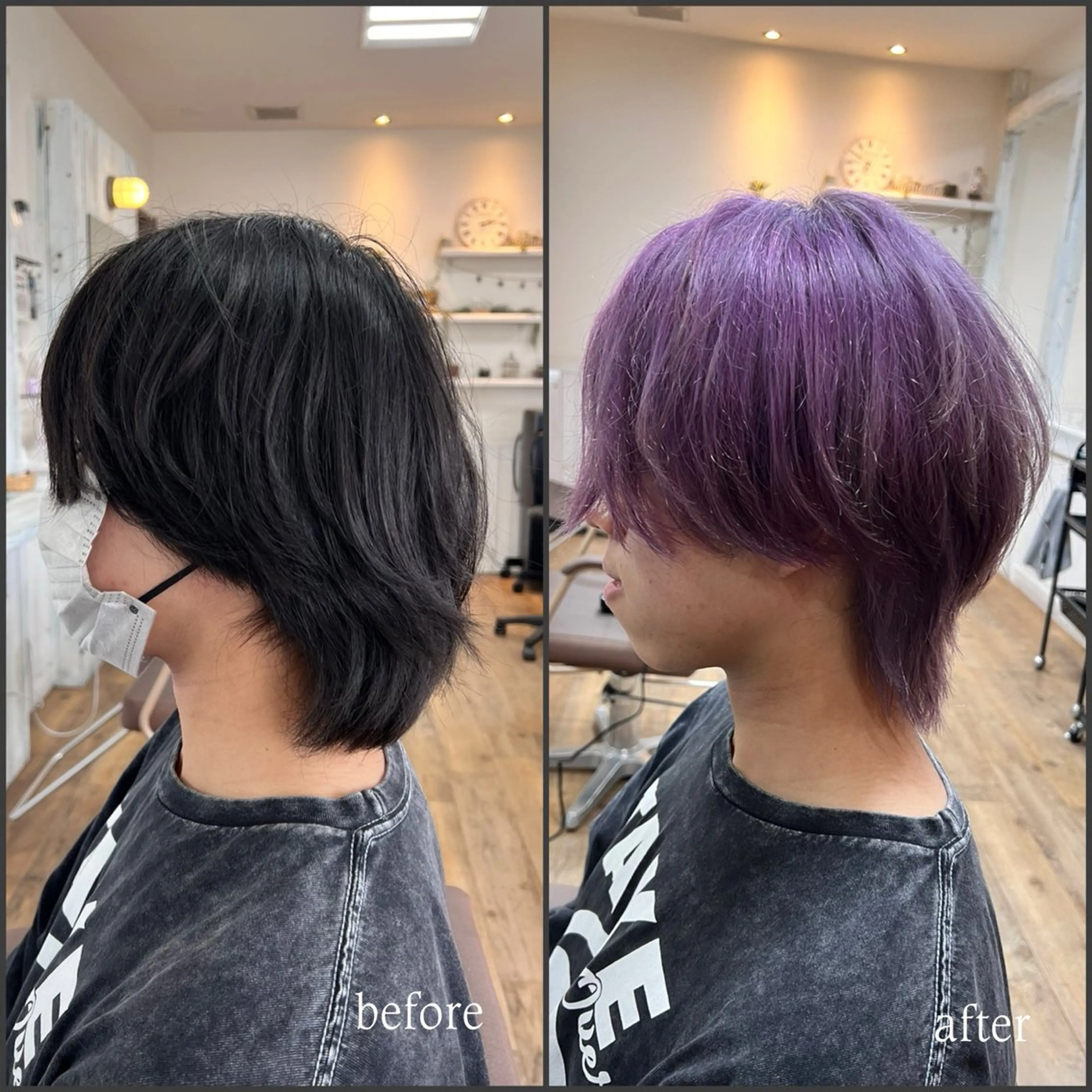 ショート パープルカラー kokua hair design／大西のヘアスタイル