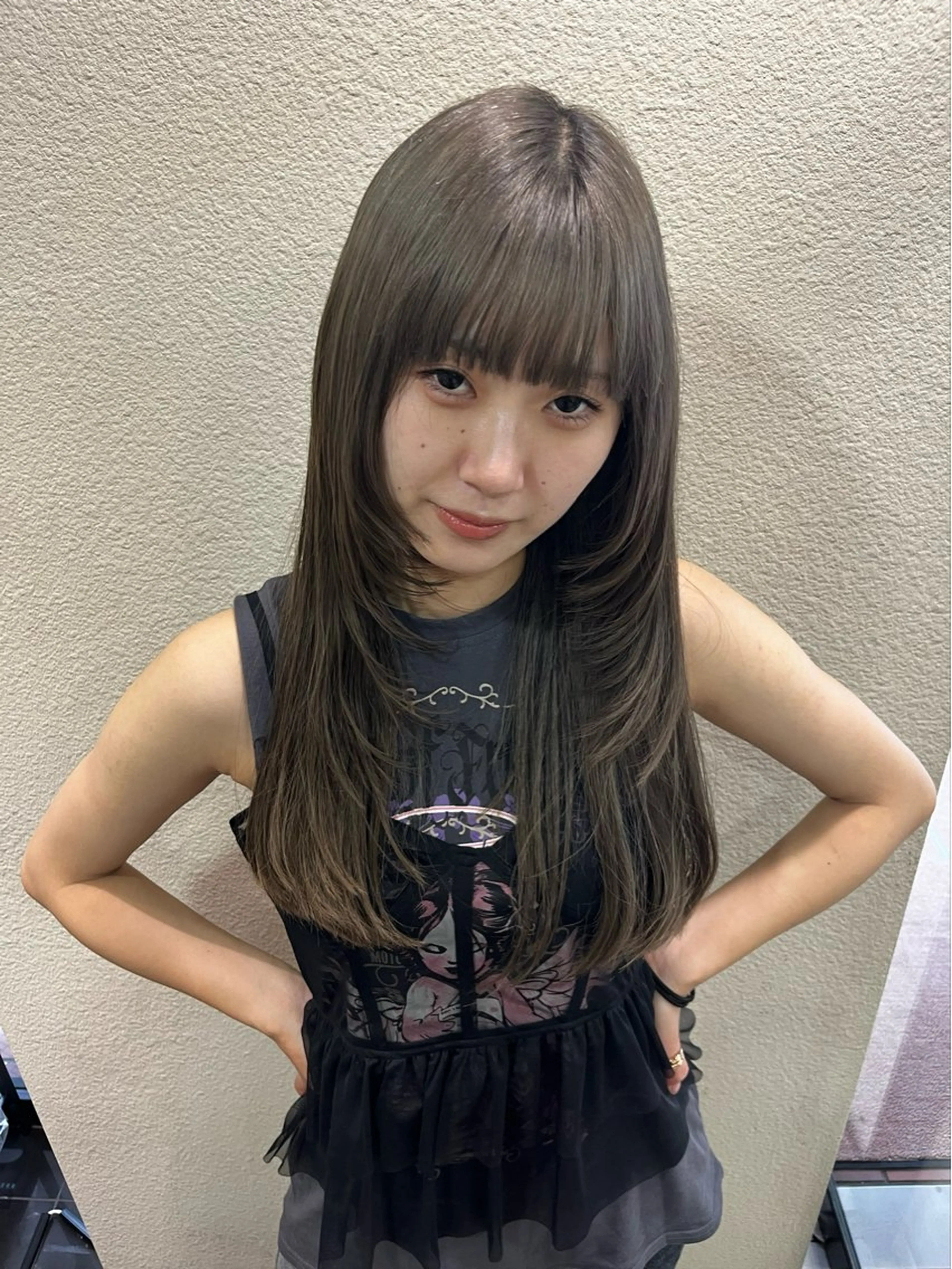 ロング カット トリートメント レイヤーカット/ブラ ウンカラー/河野凜のヘアスタイル